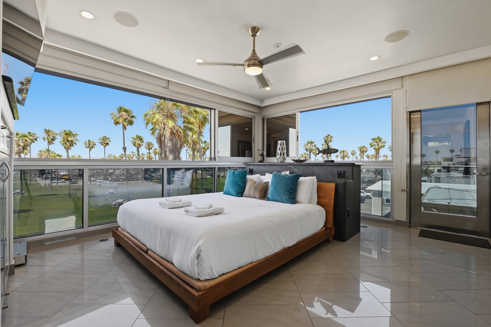 Windows open wide to ocean breezes