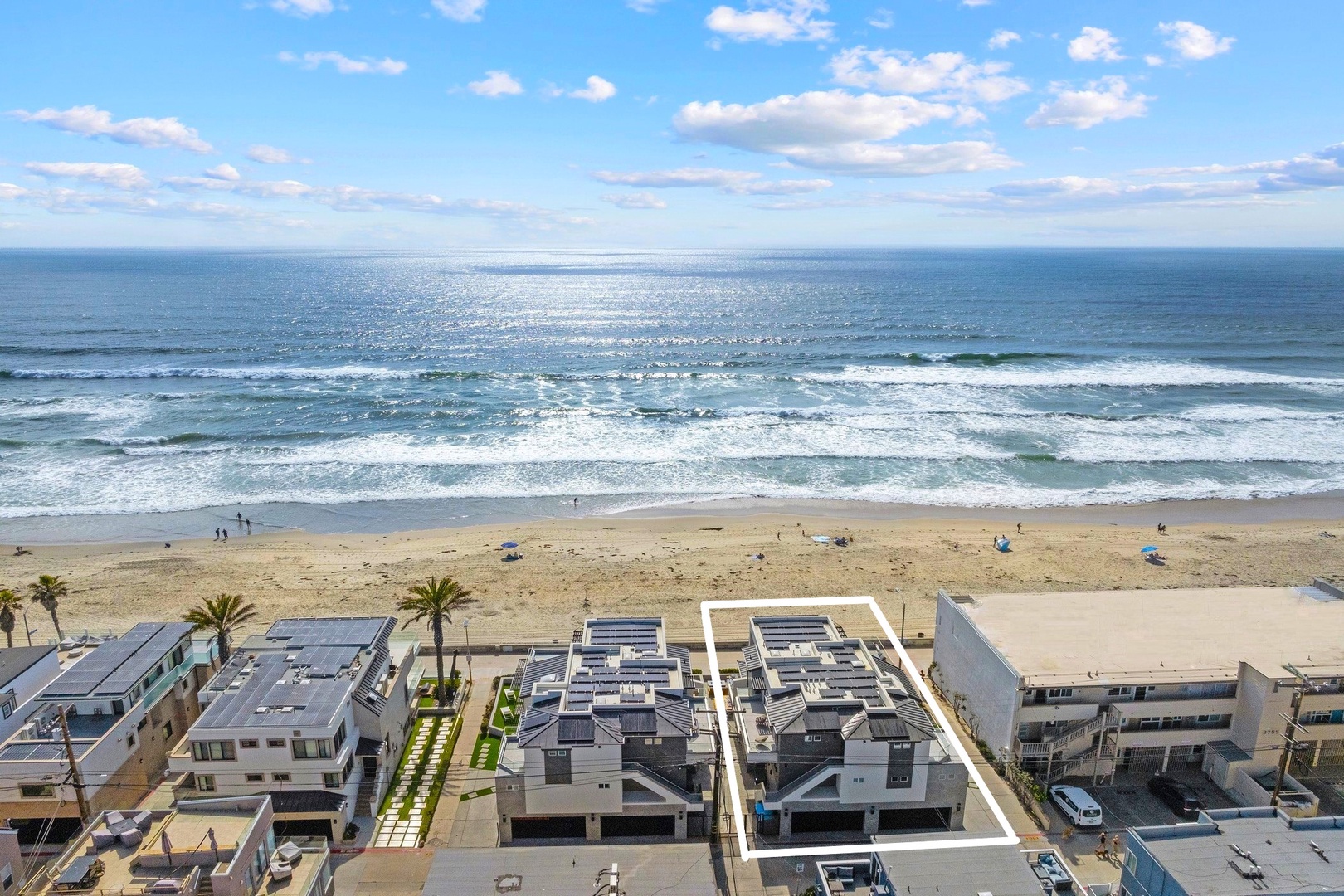 Prime beach front location