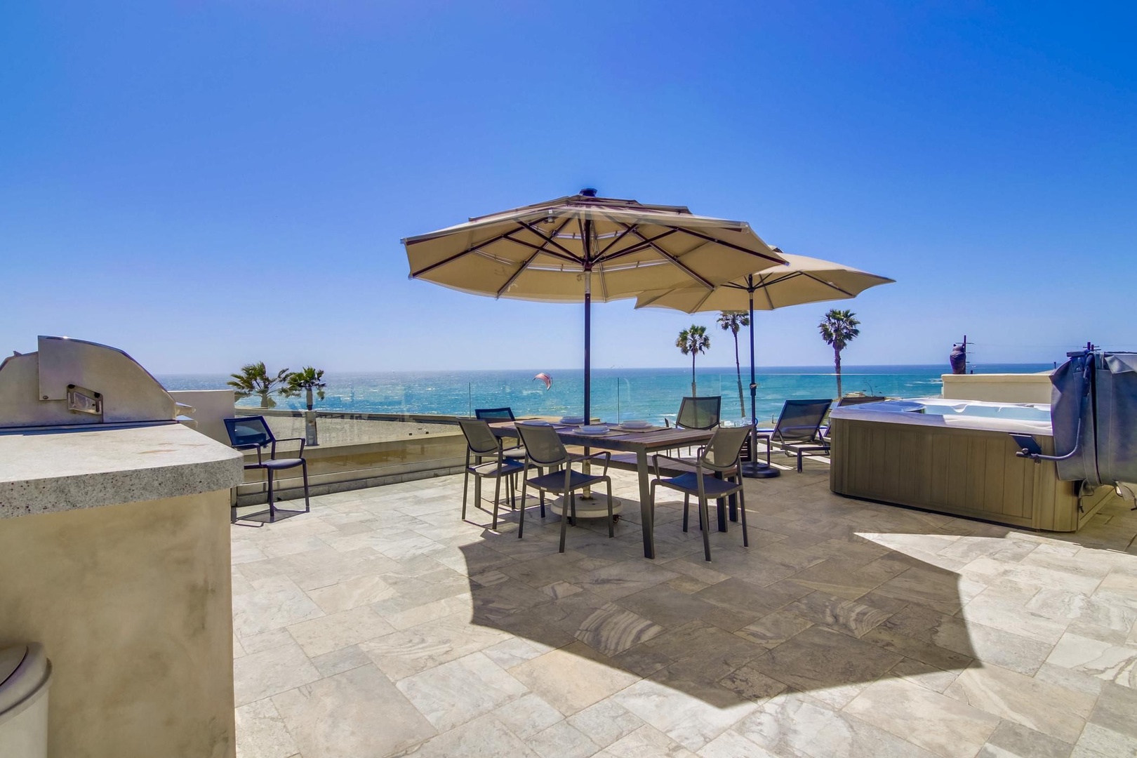 Hot tub with ocean views!