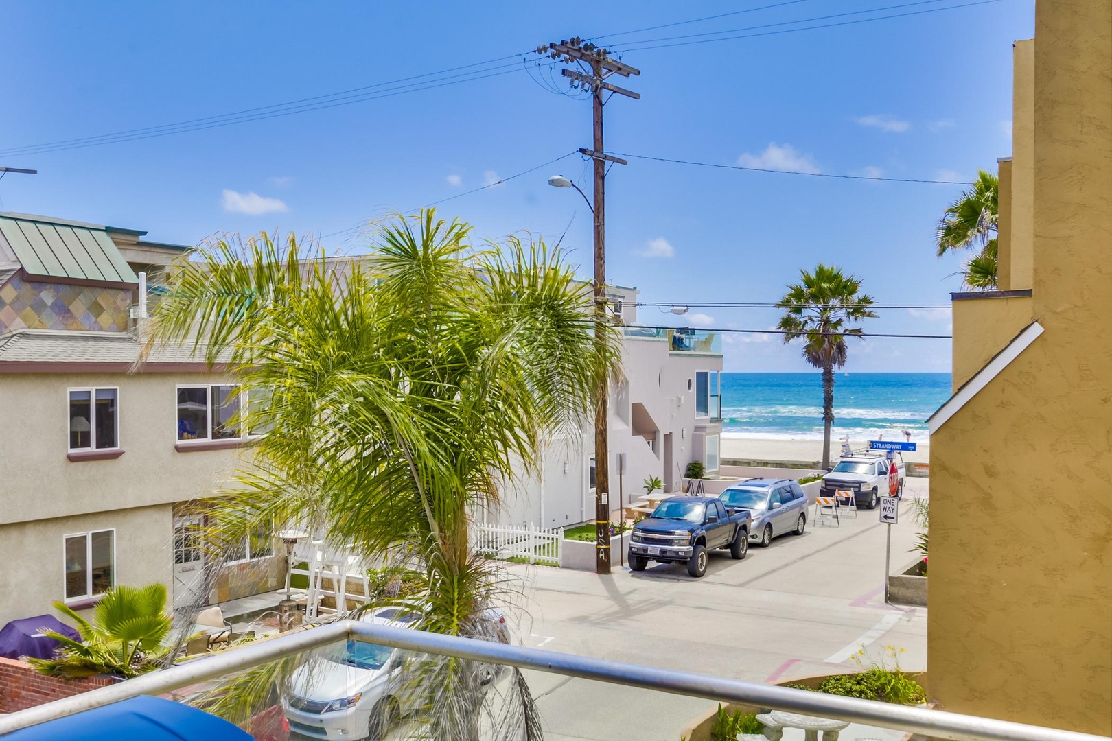 Beach and ocean view balcony