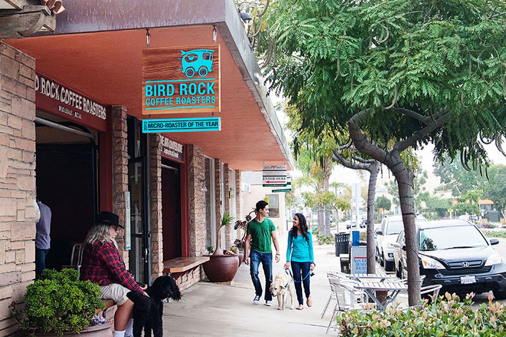 Stroll to a local coffee roaster