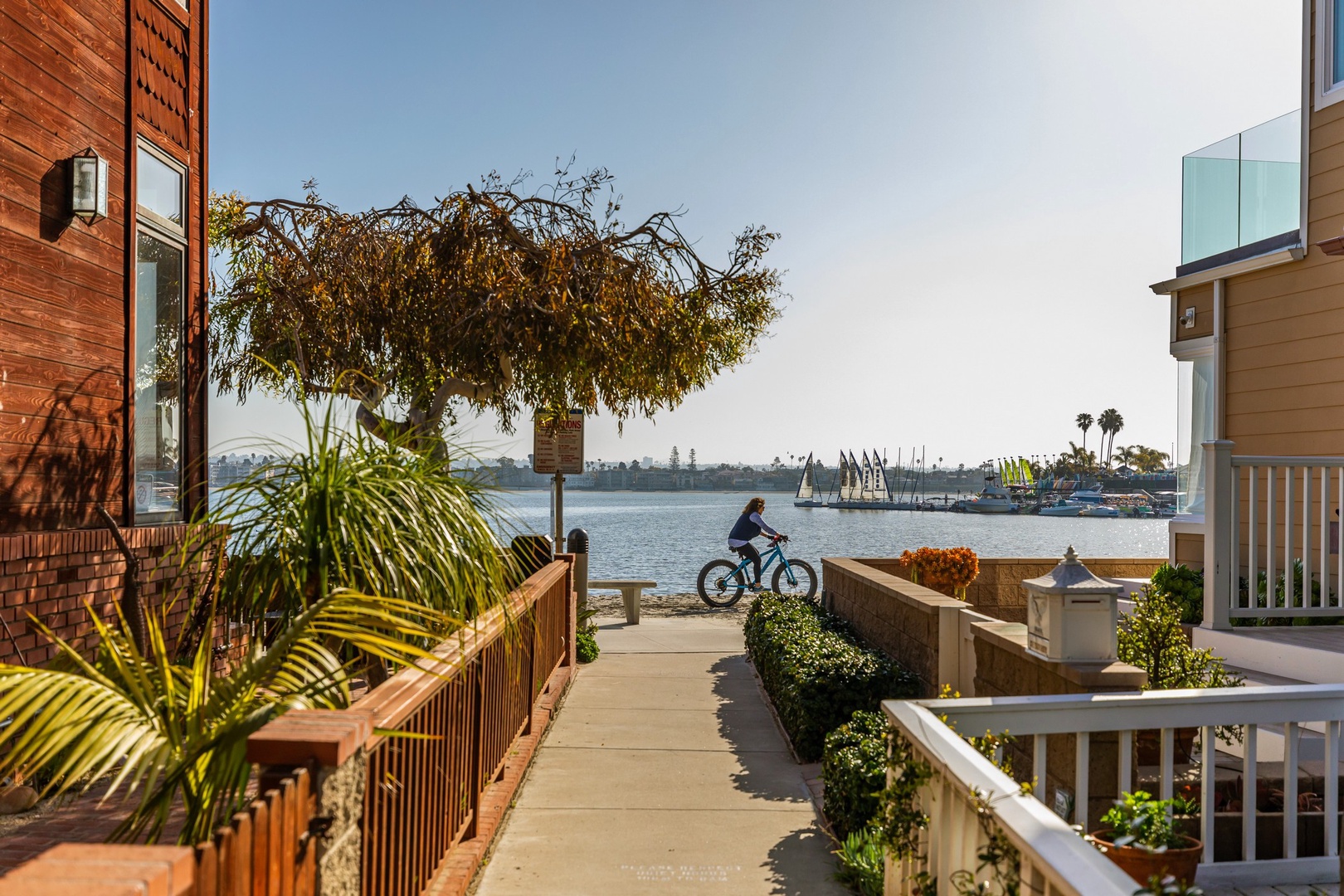 Seagirt Court leads to the beach and bay