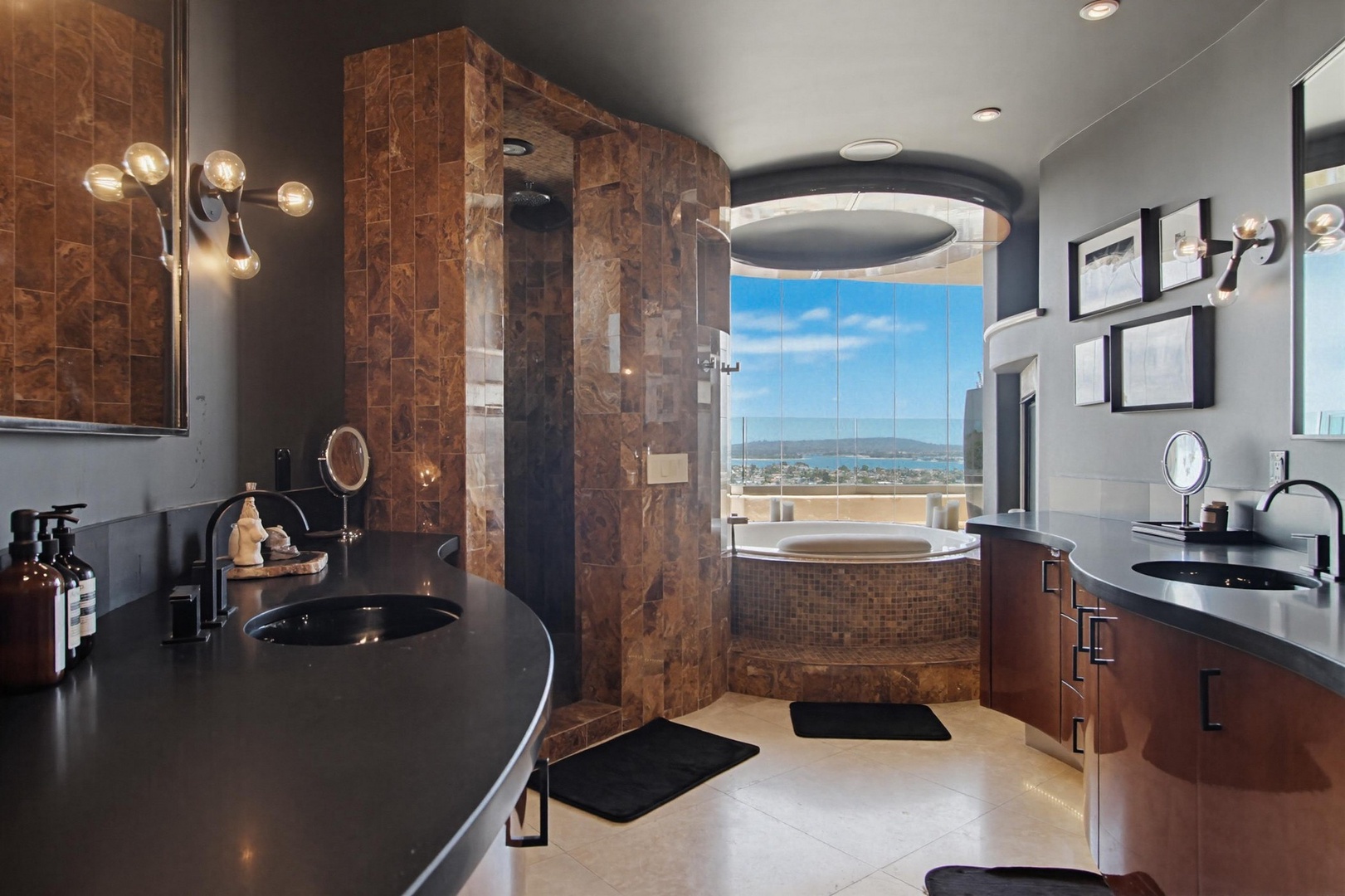 Luxurious spa-like bathroom