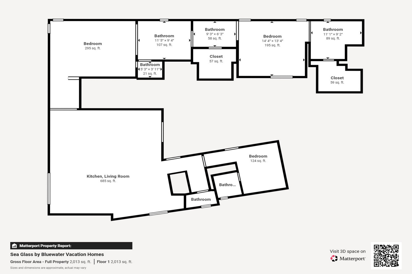 Single level floorplan