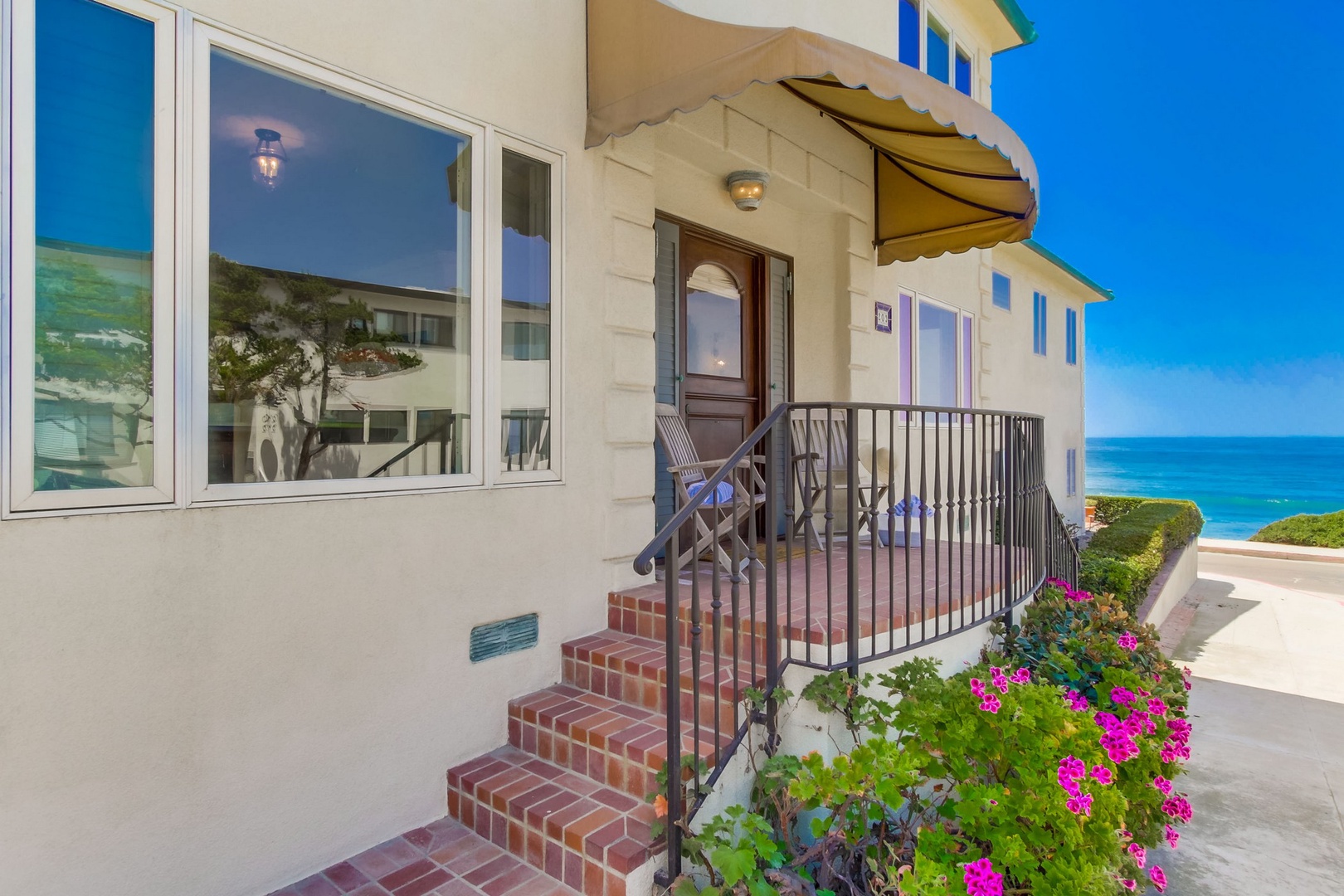 Front entry with ocean views