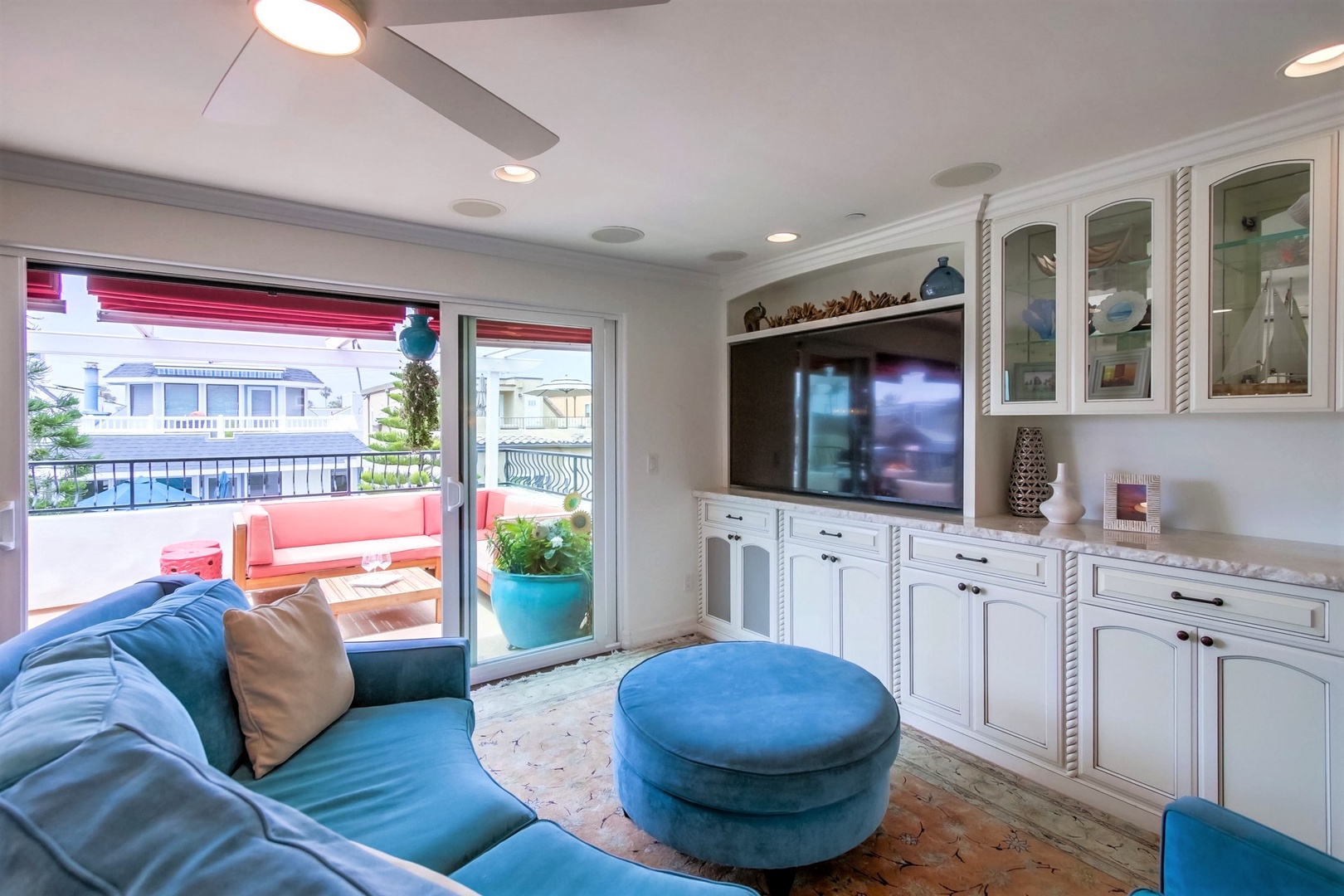 Living room with balcony access