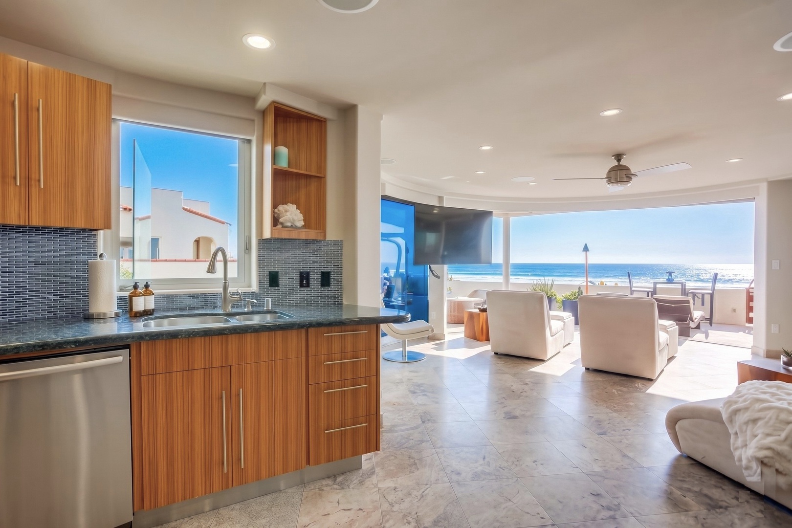 Open-concept living space