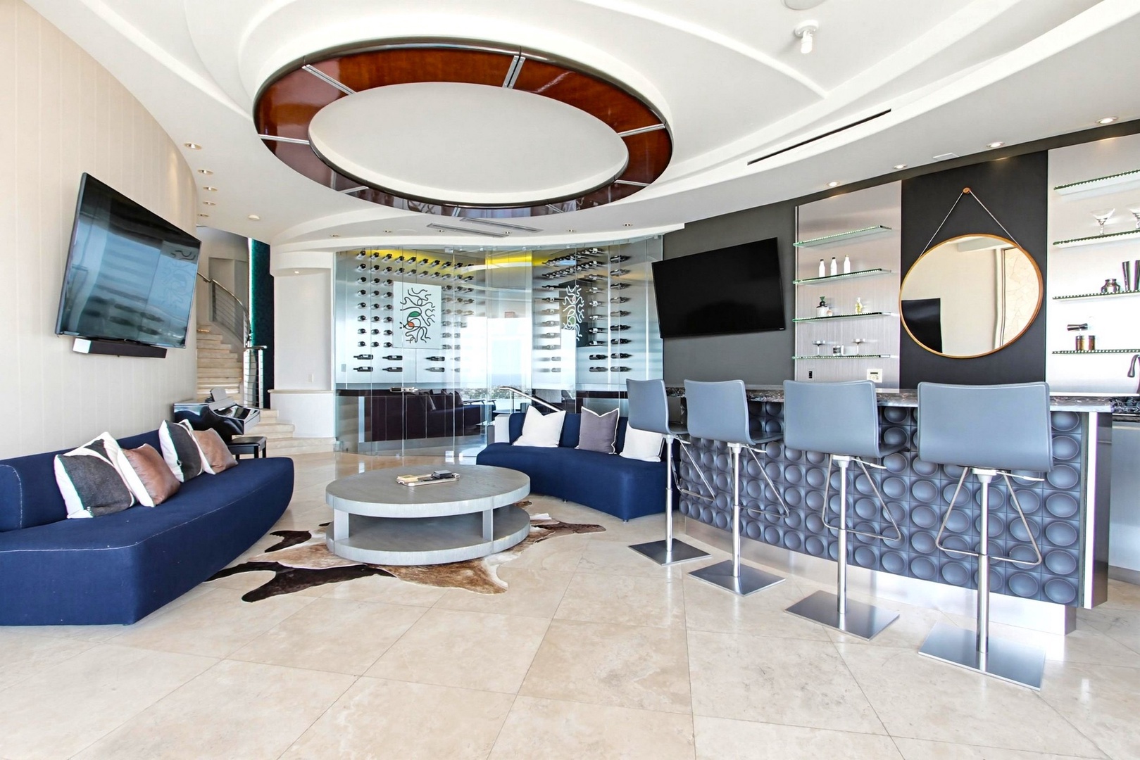 The lounge is a favorite gathering spot