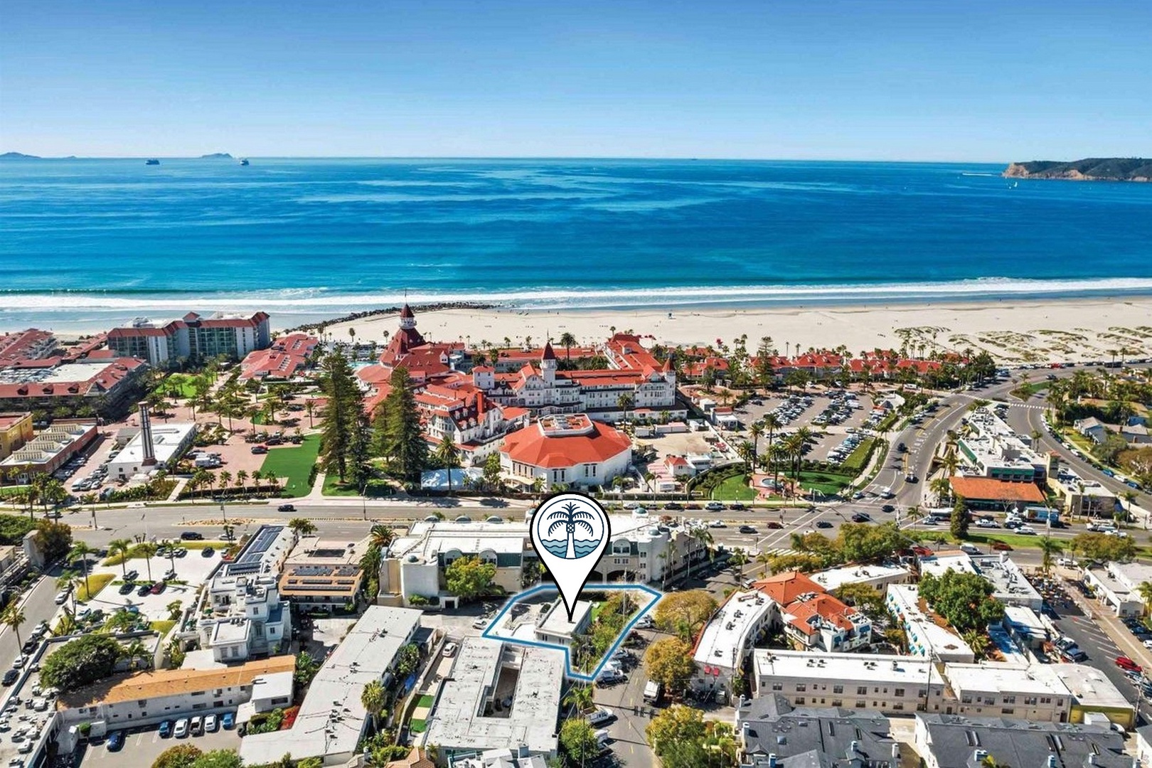 Walk to The Del and the beach