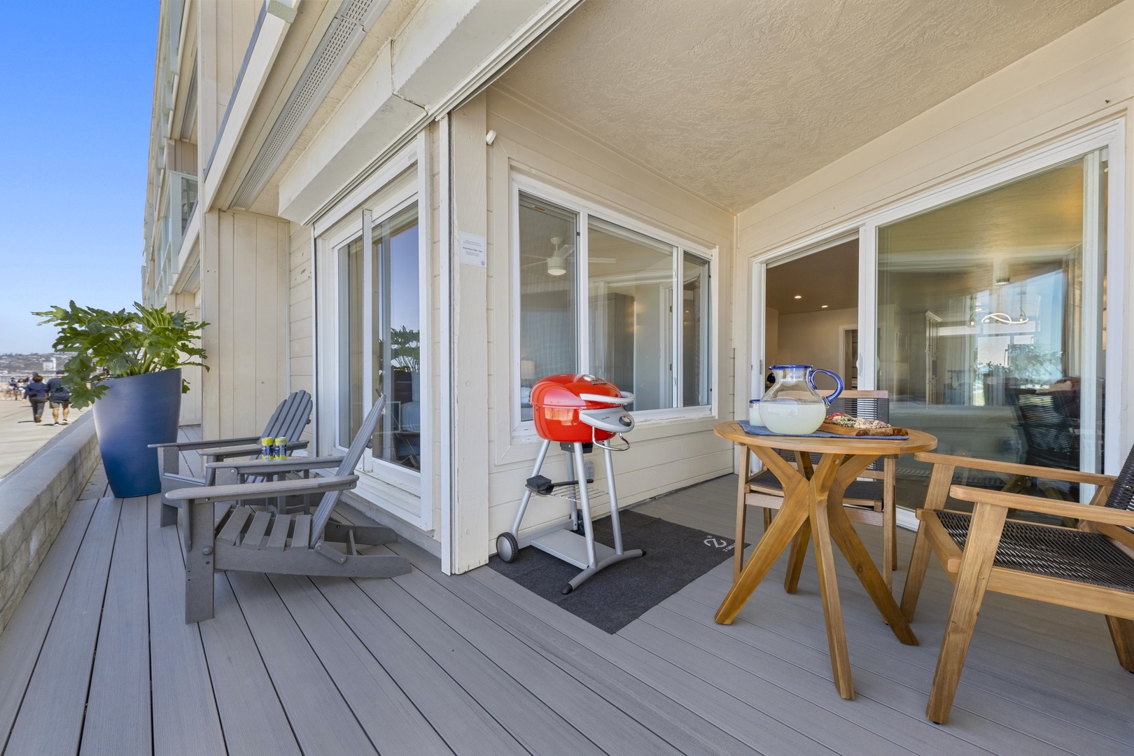 Oceanfront patio