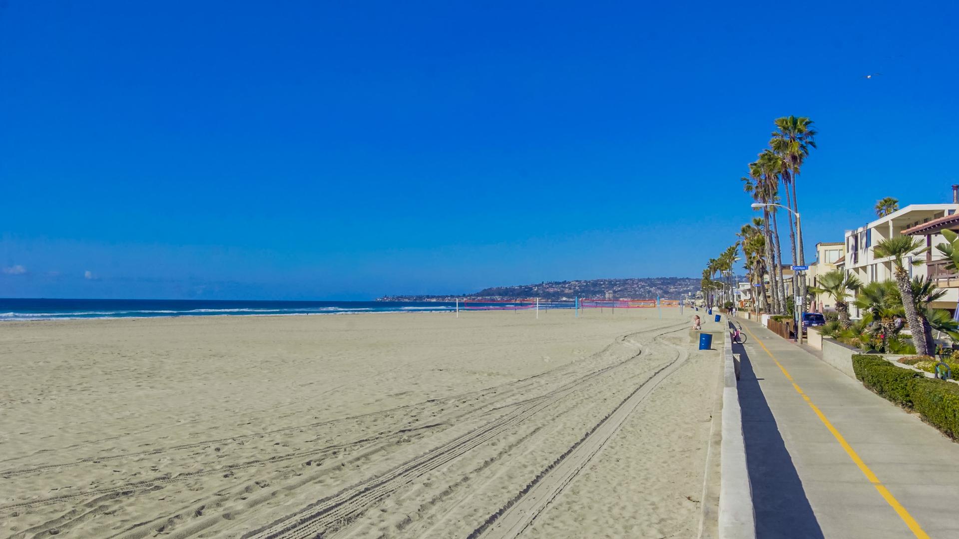 Miles of Beach side boardwalk