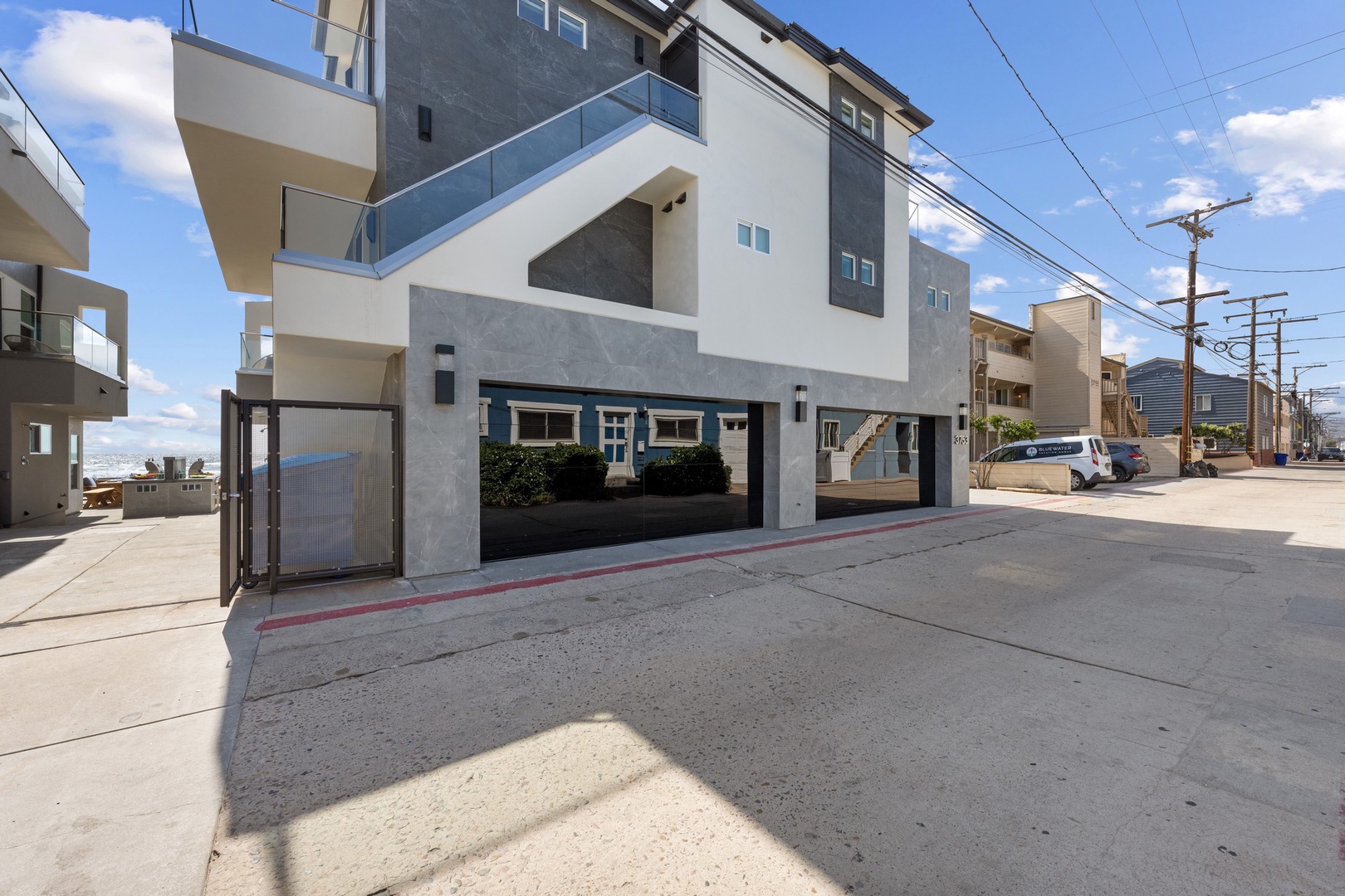 Enclosed 2-car garage