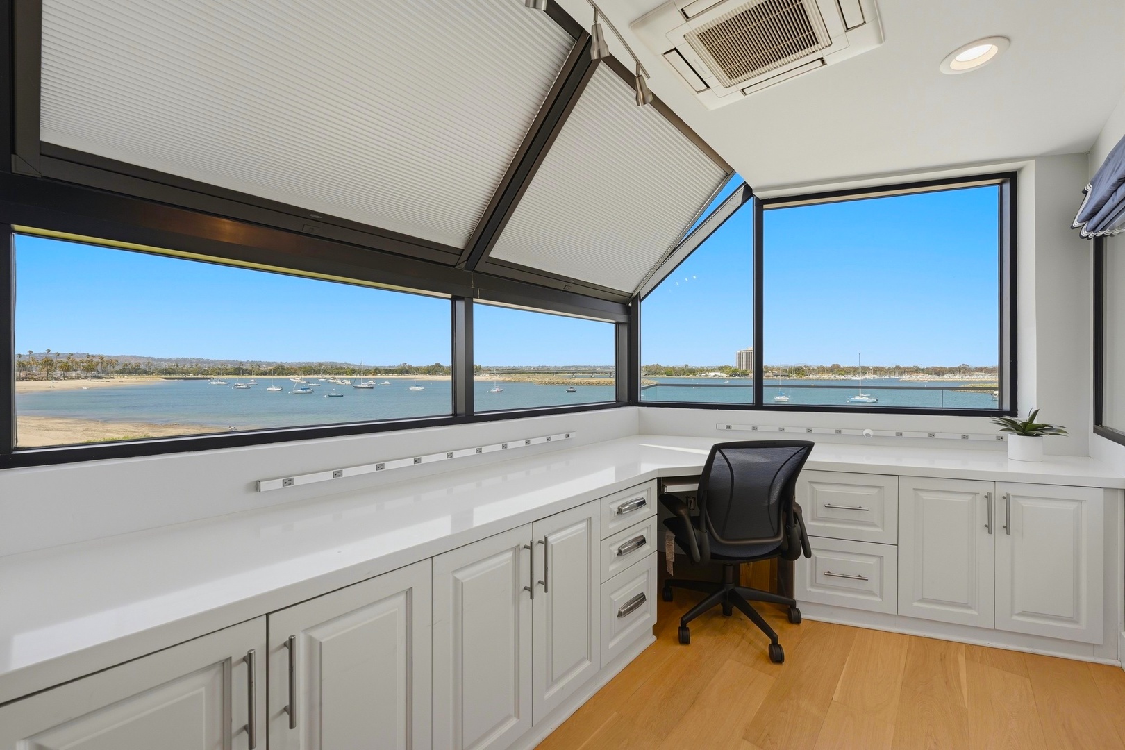 Dedicated office with Mission Bay coastal views