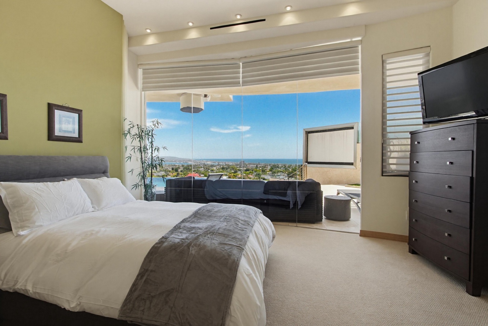 Bedroom Suite 2 with coastal views
