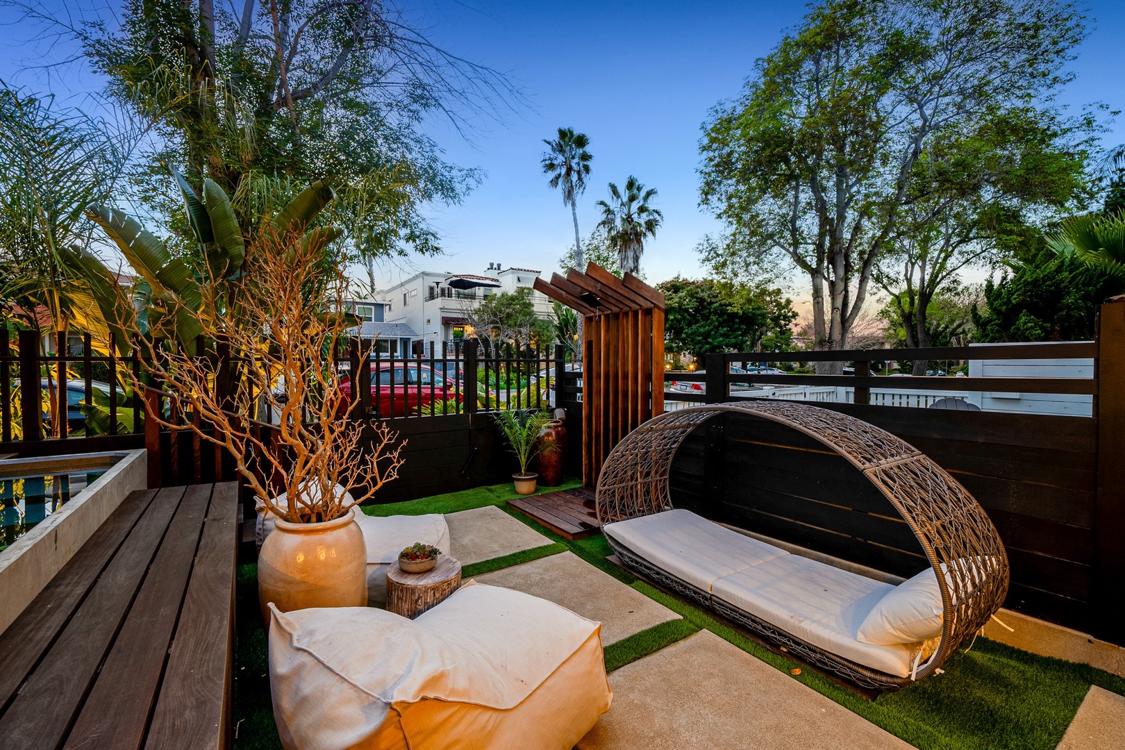 Front yard lounges