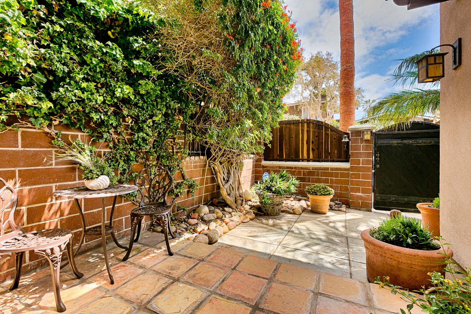 Gated courtyard