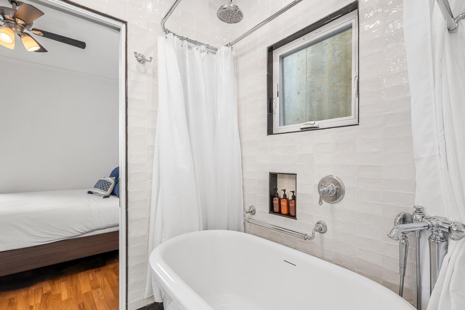 Bathroom with tub/shower combo