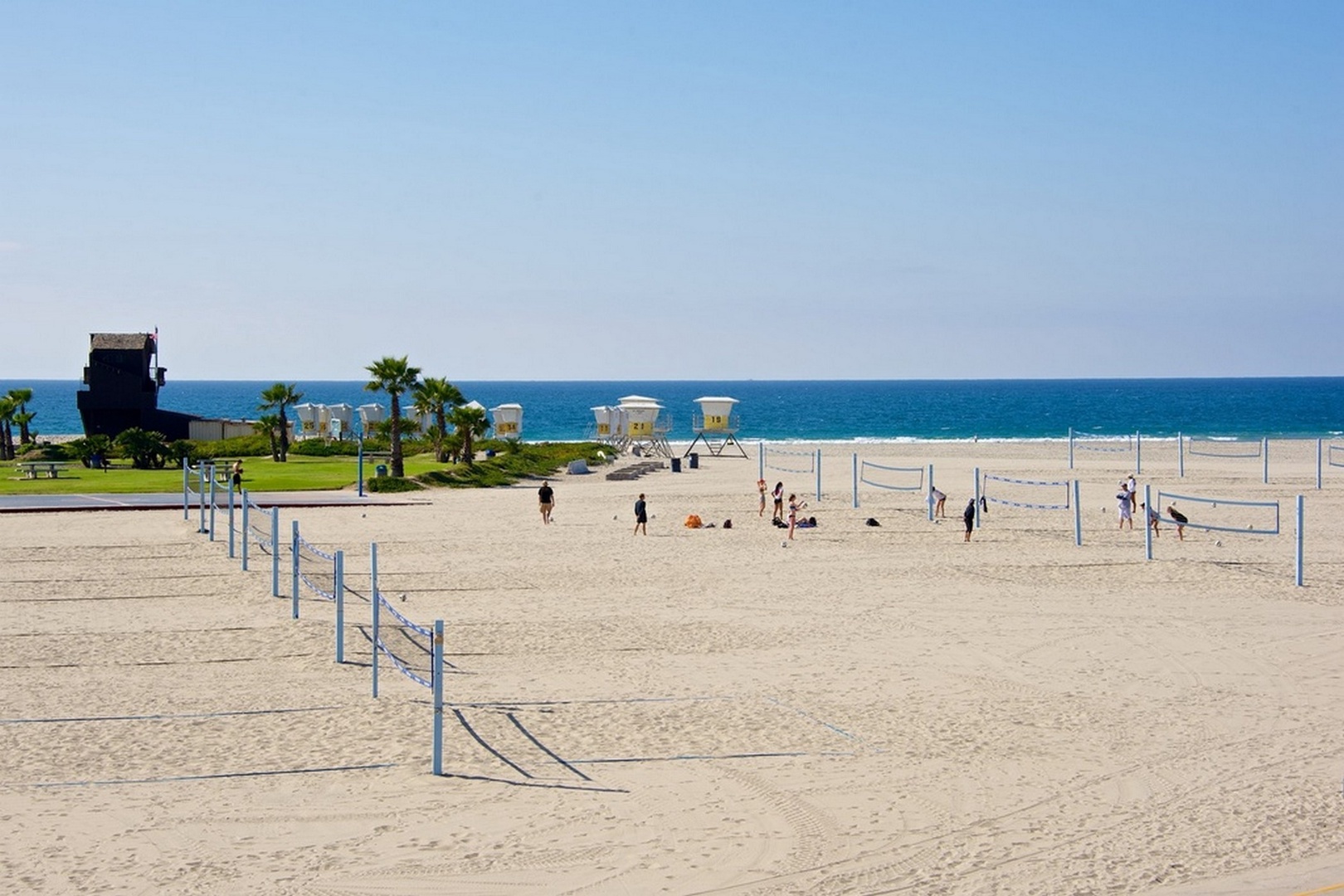 Beach volleyball on Mission Beach