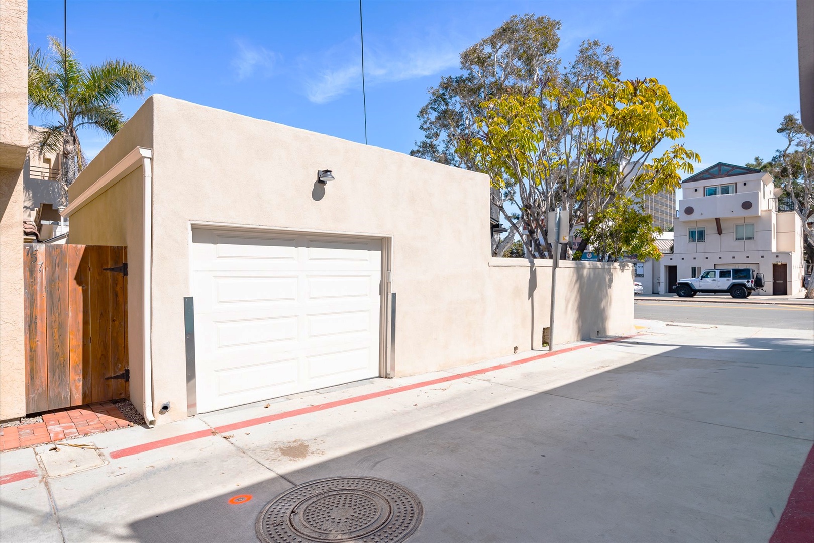 Compact car garage space