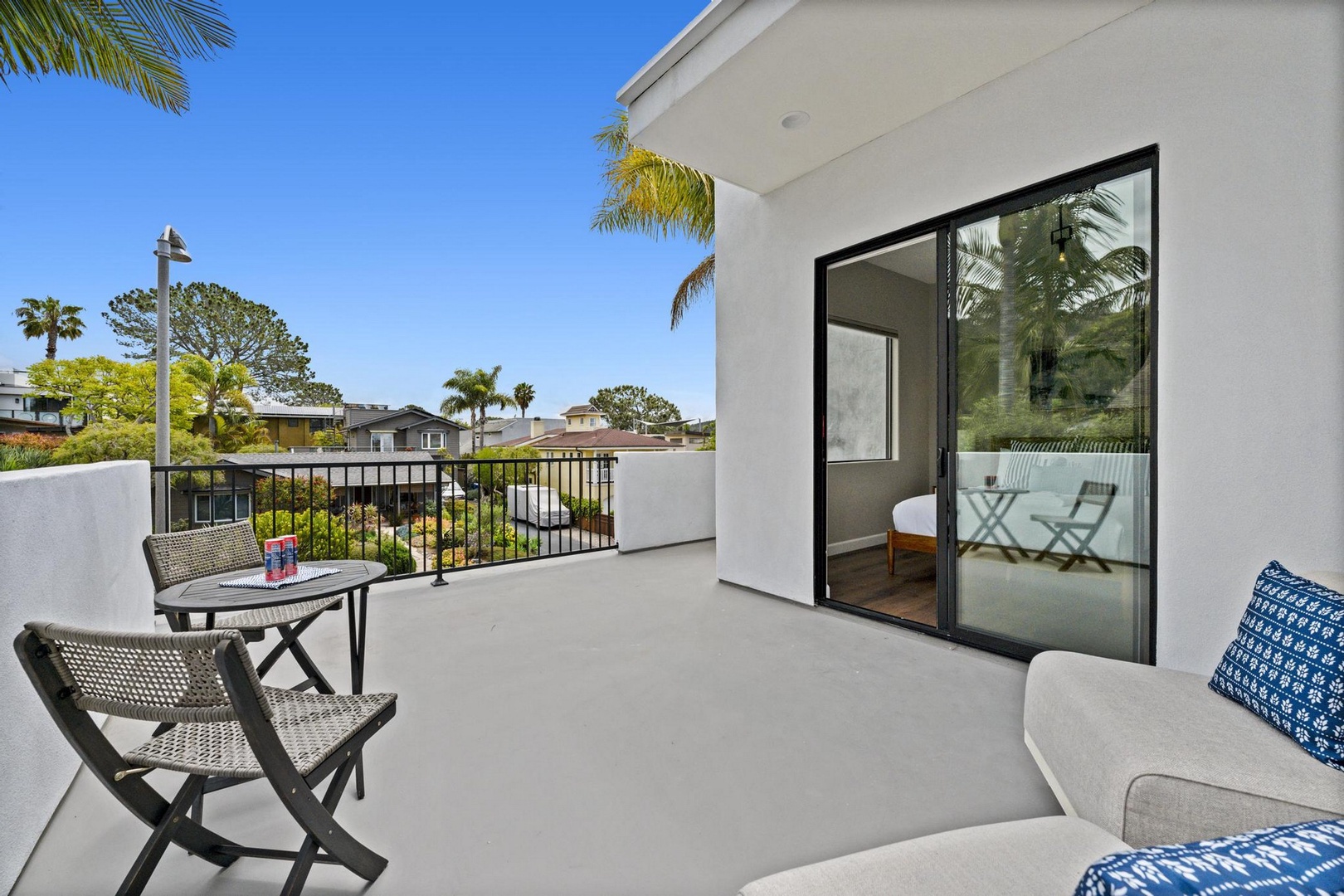 Private patio for bedroom 3