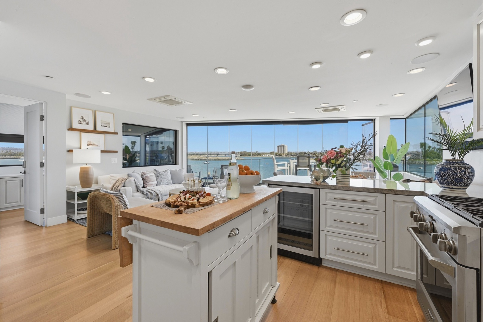 Open-concept living area