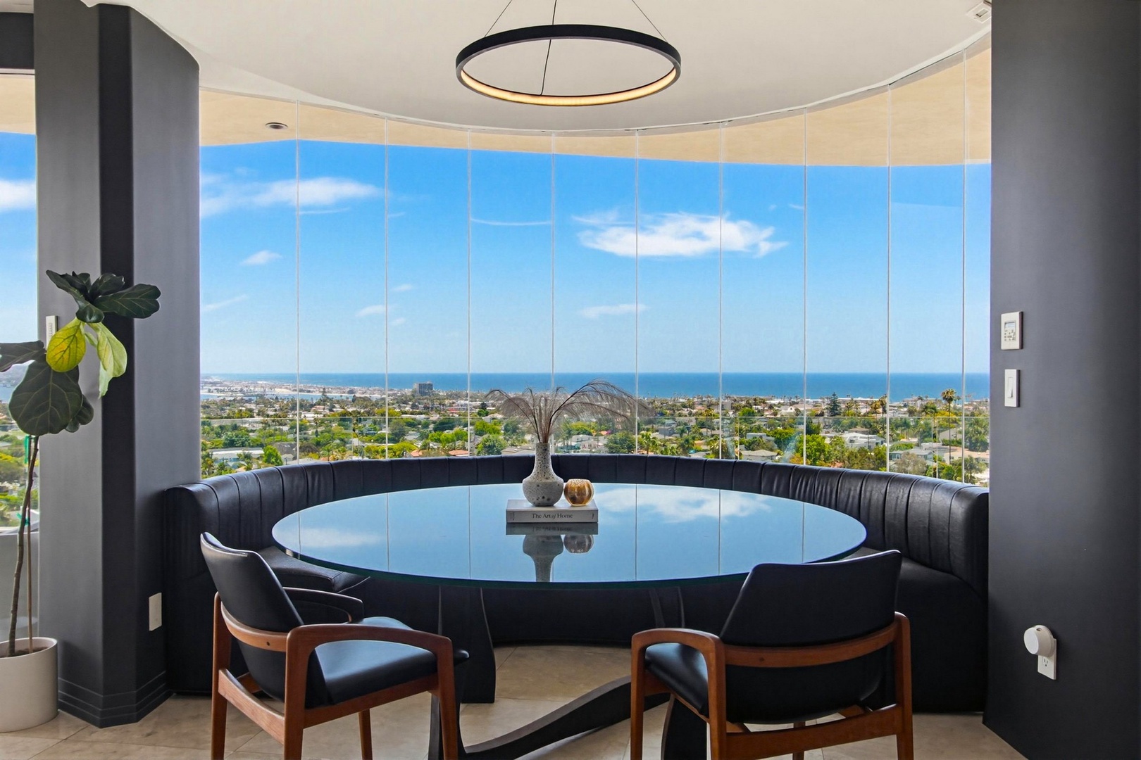 Sweeping ocean and cityscape views