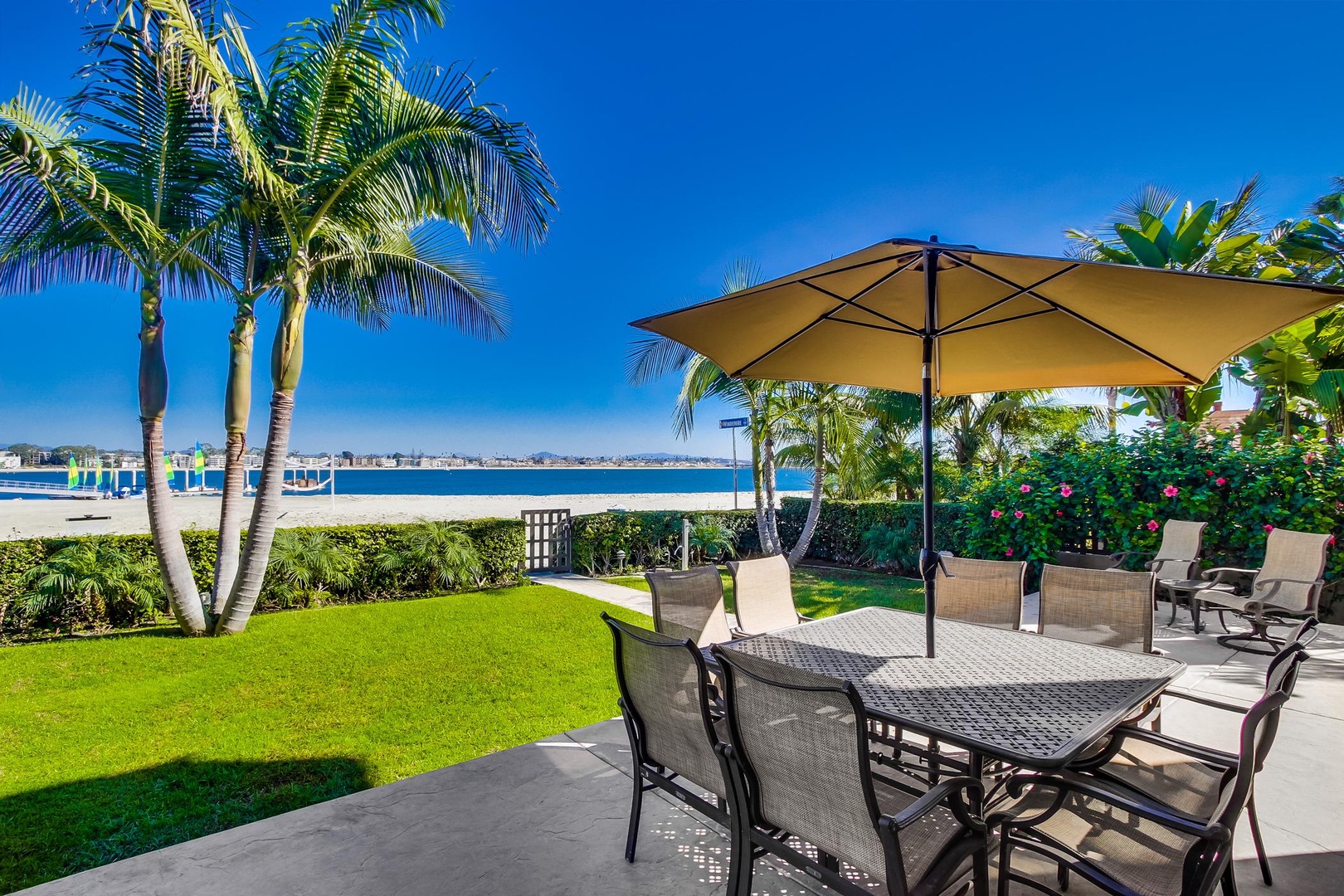 Outdoor living space with views