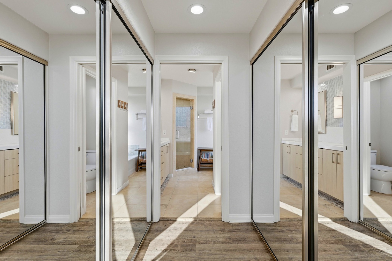Primary suite closets