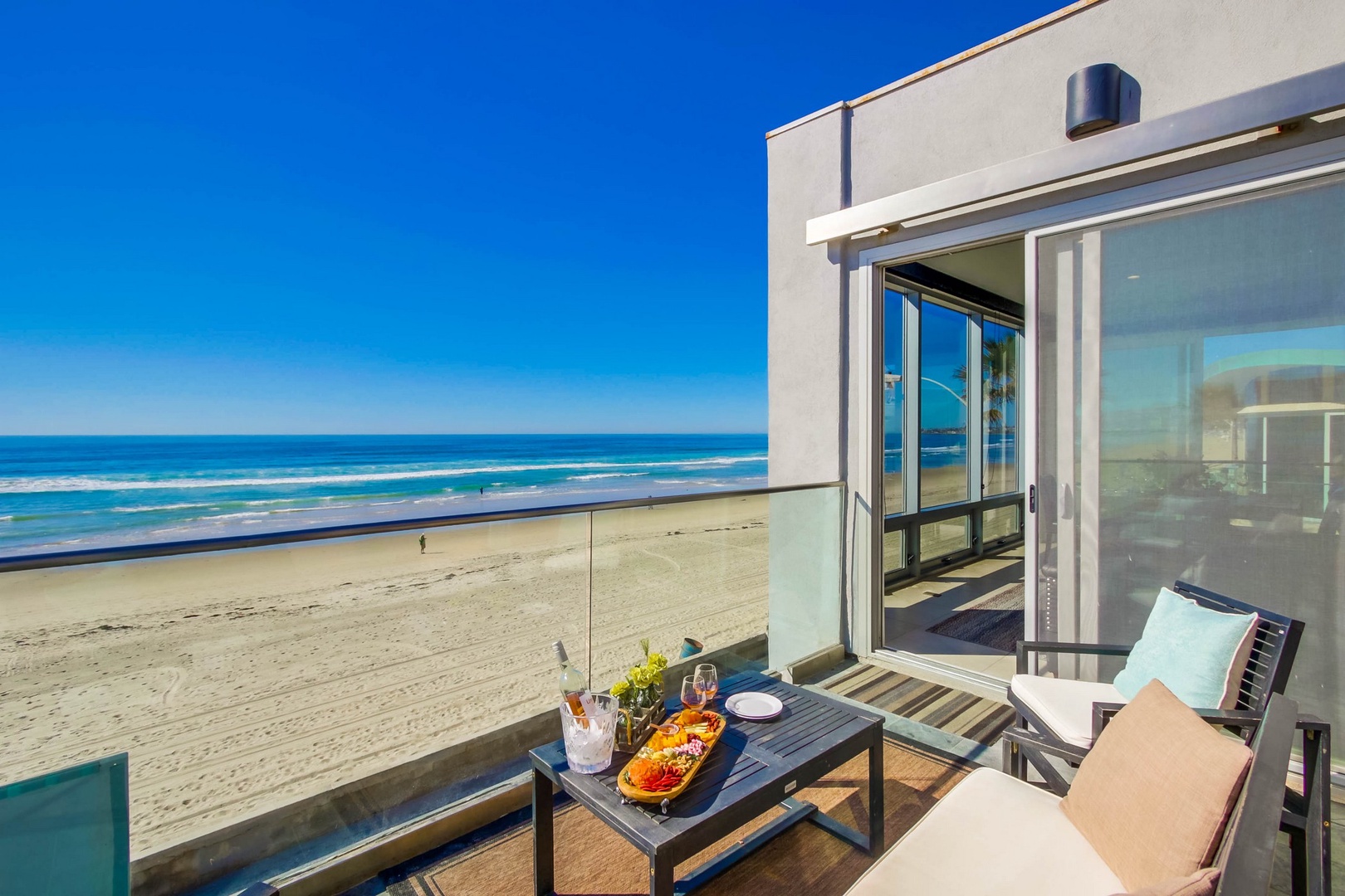 Oceanfront balcony