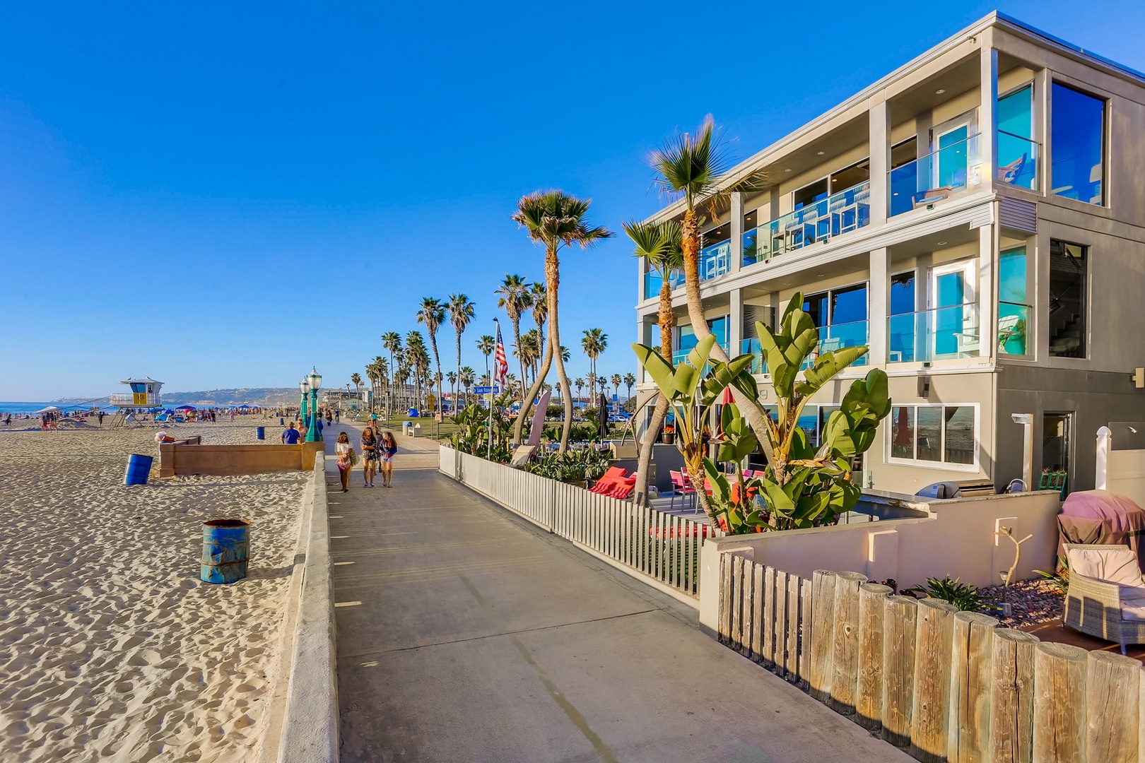 Looking towards Belmont Park on Ocean Front Walk
