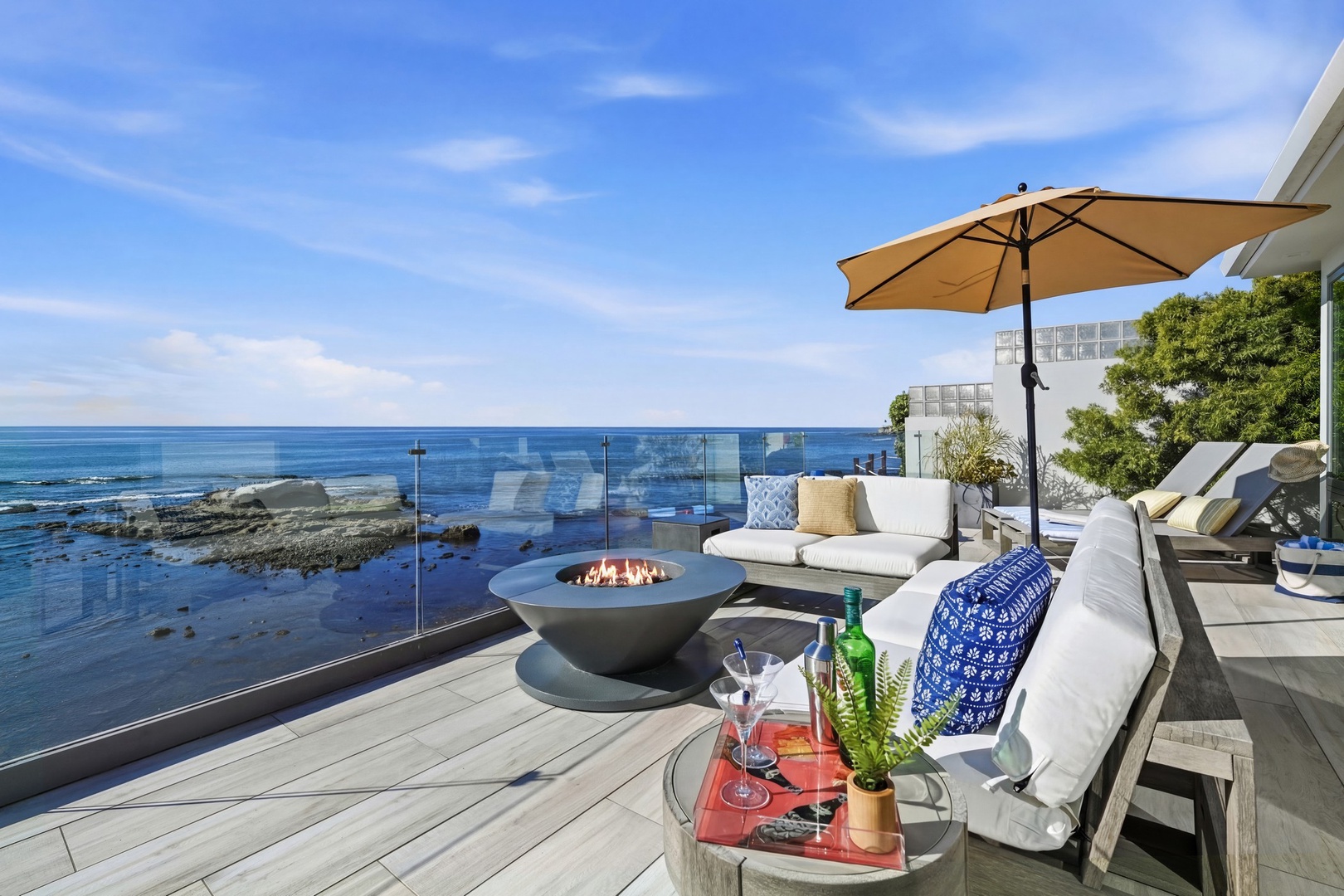 North lounge and firepit