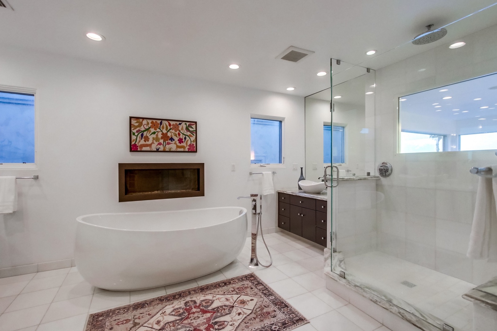 Freestanding Tub Master Bathroom Pacific Palisades