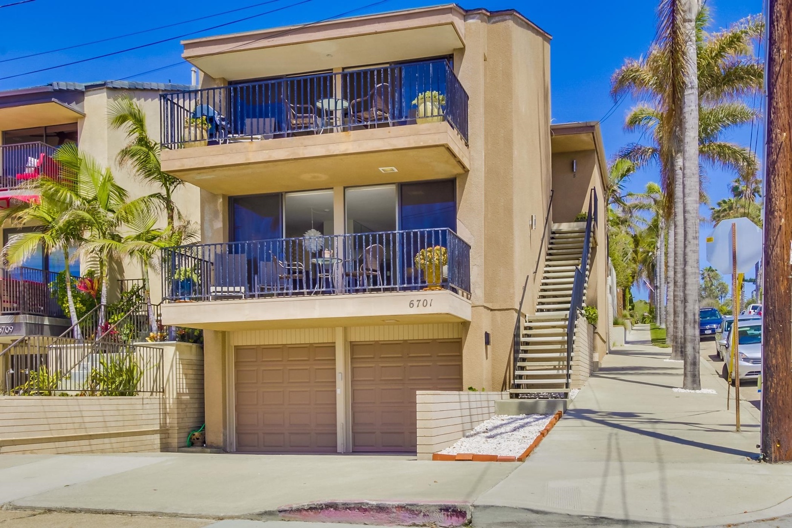 Staircase leading to property