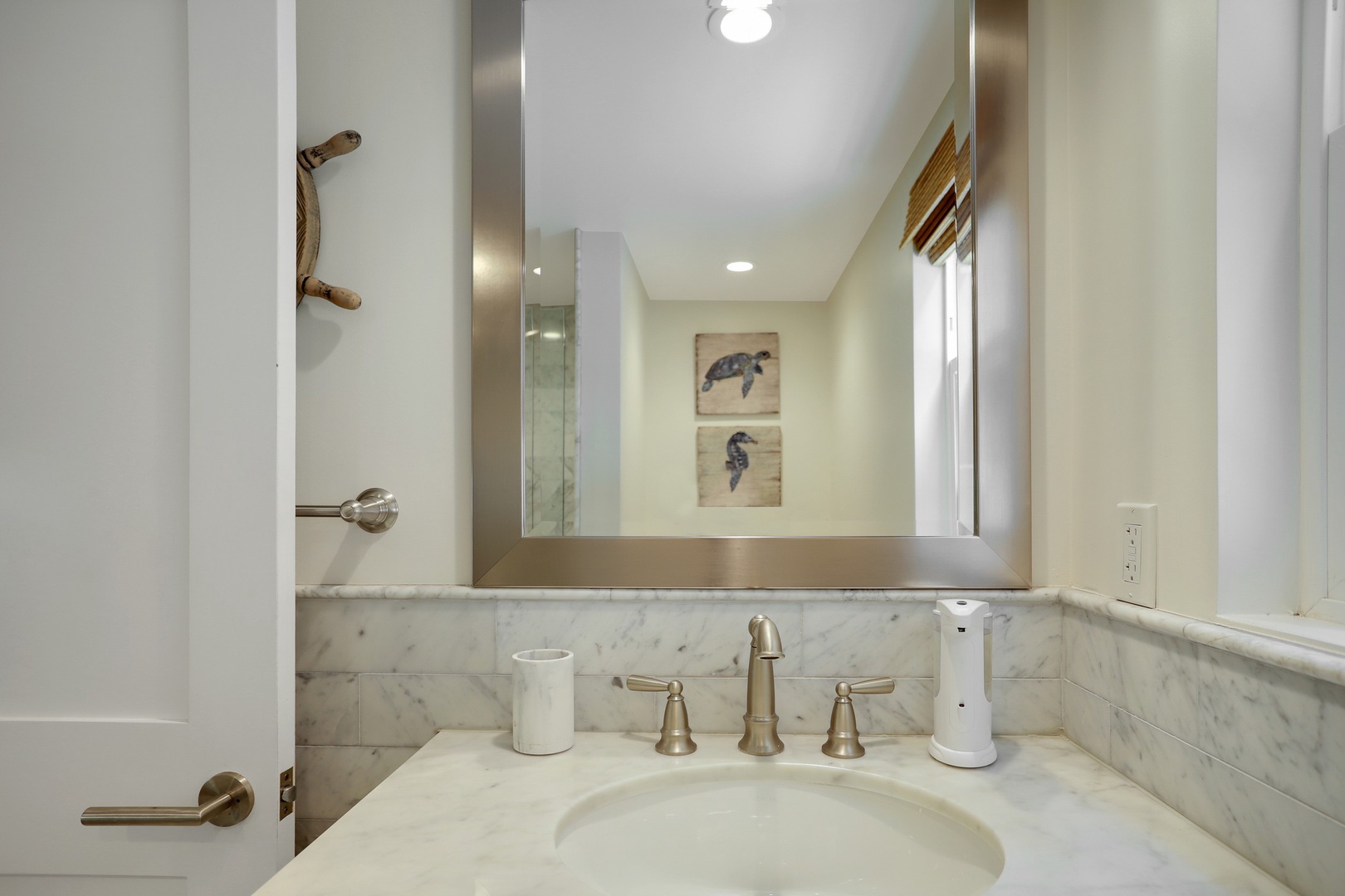 Downstairs bathroom with shower