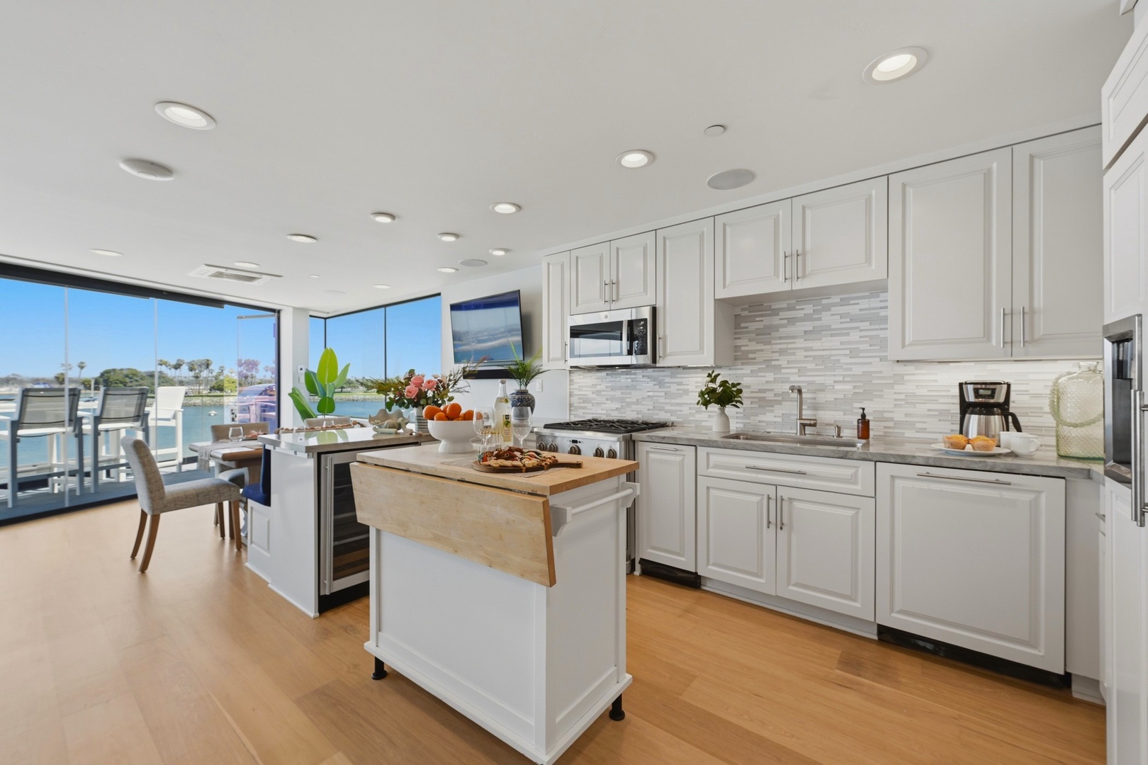 Bright, modern kitchen with sleek appliances