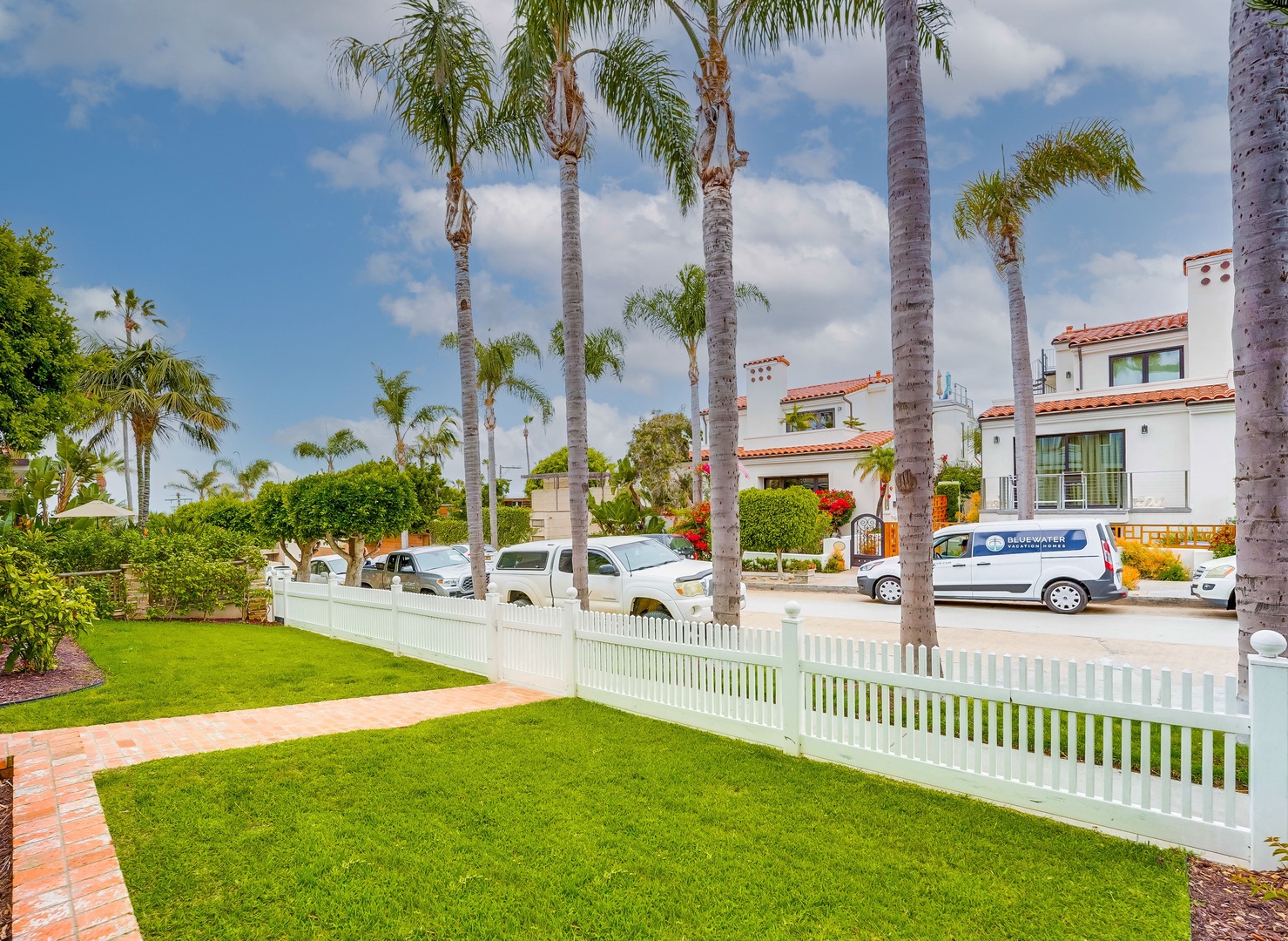 Fenced front yard