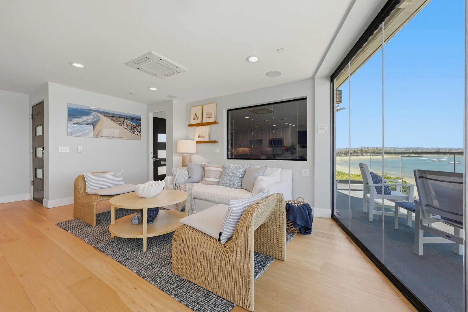 Living room with sofa sleeper
