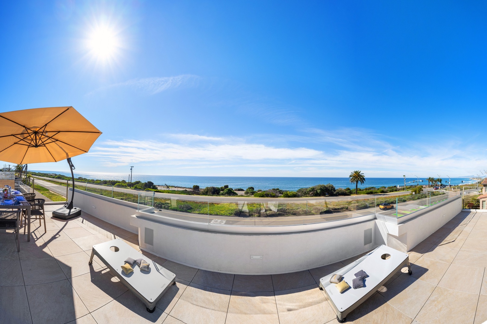 Rooftop deck fun and games