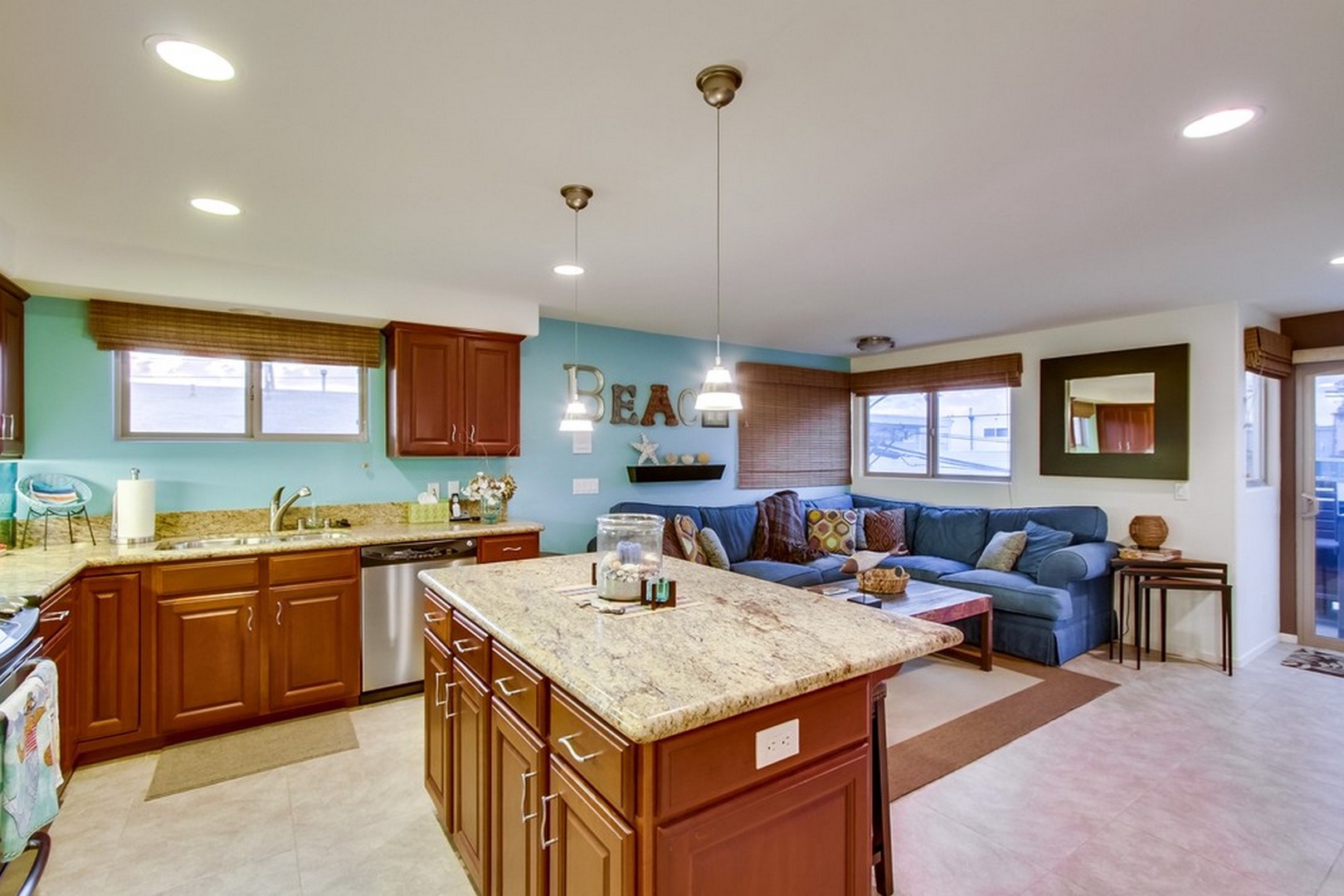 Kitchen island with Breakfast bar