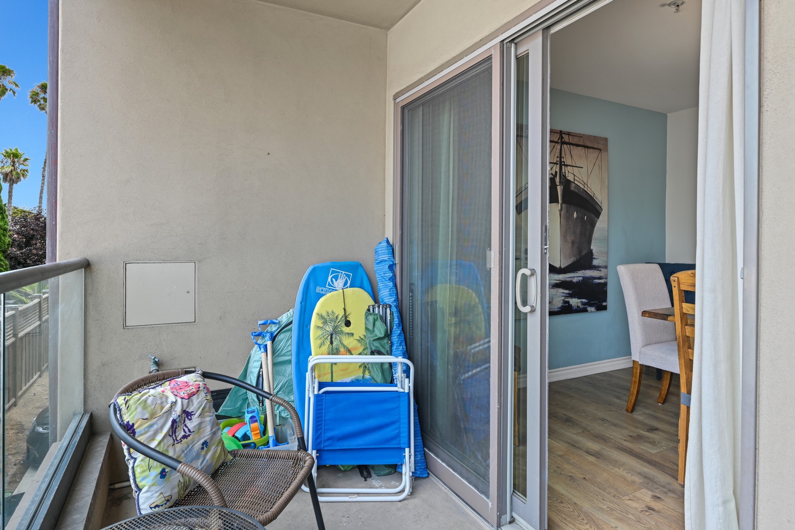Balcony off the living area