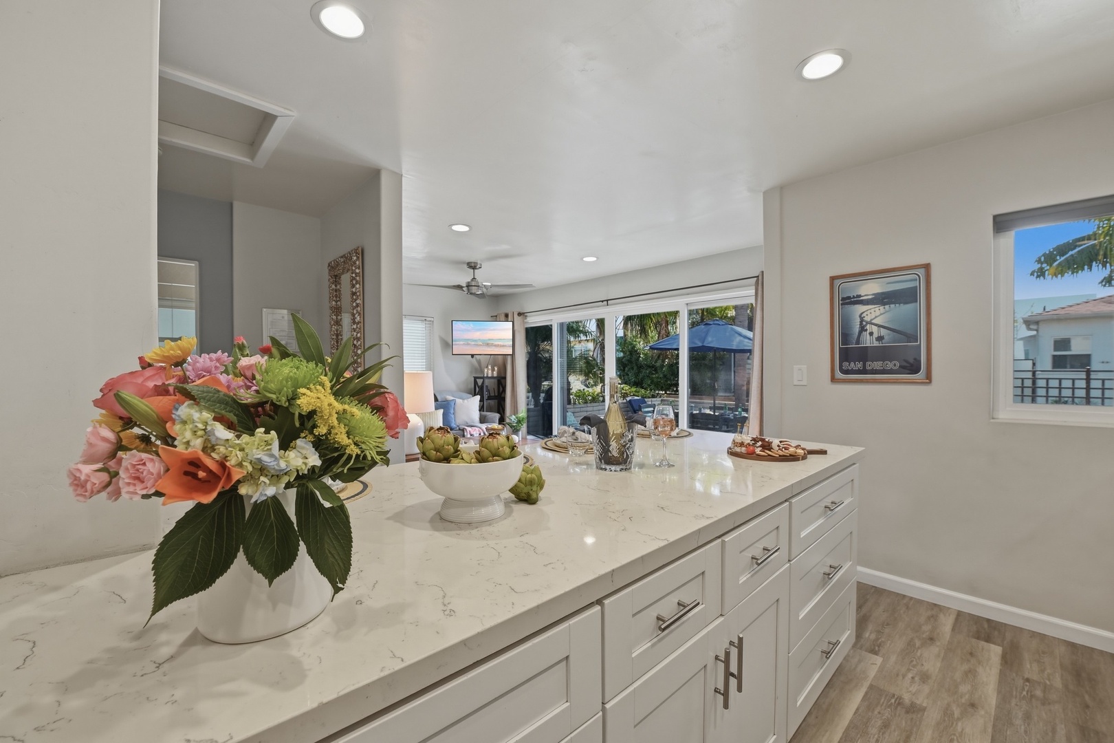 Clean and bright kitchen