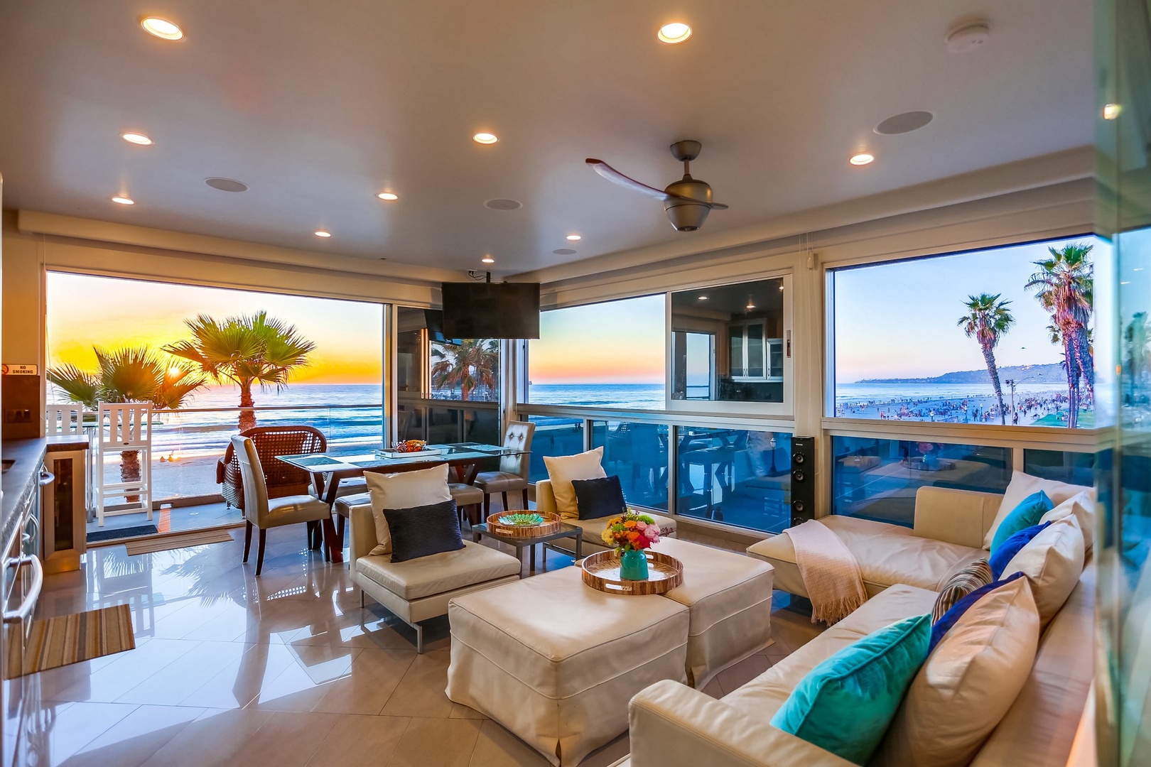 Ocean view living room