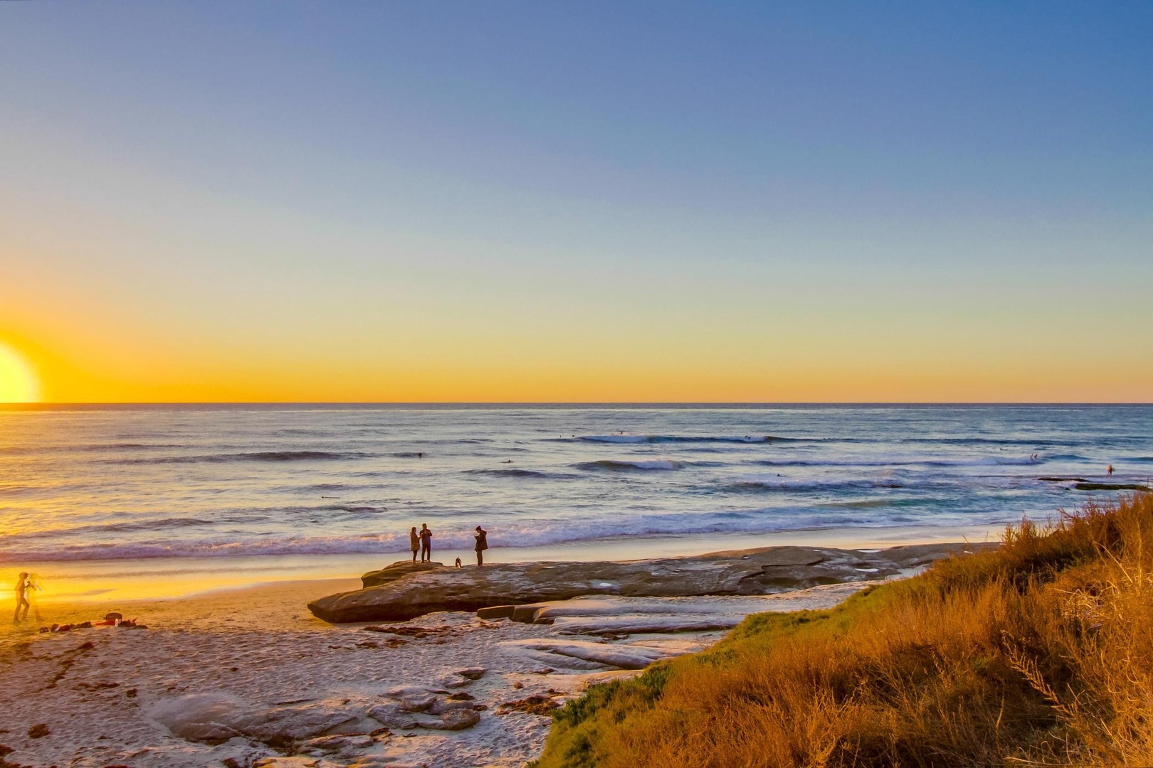 Evening walks on the beach