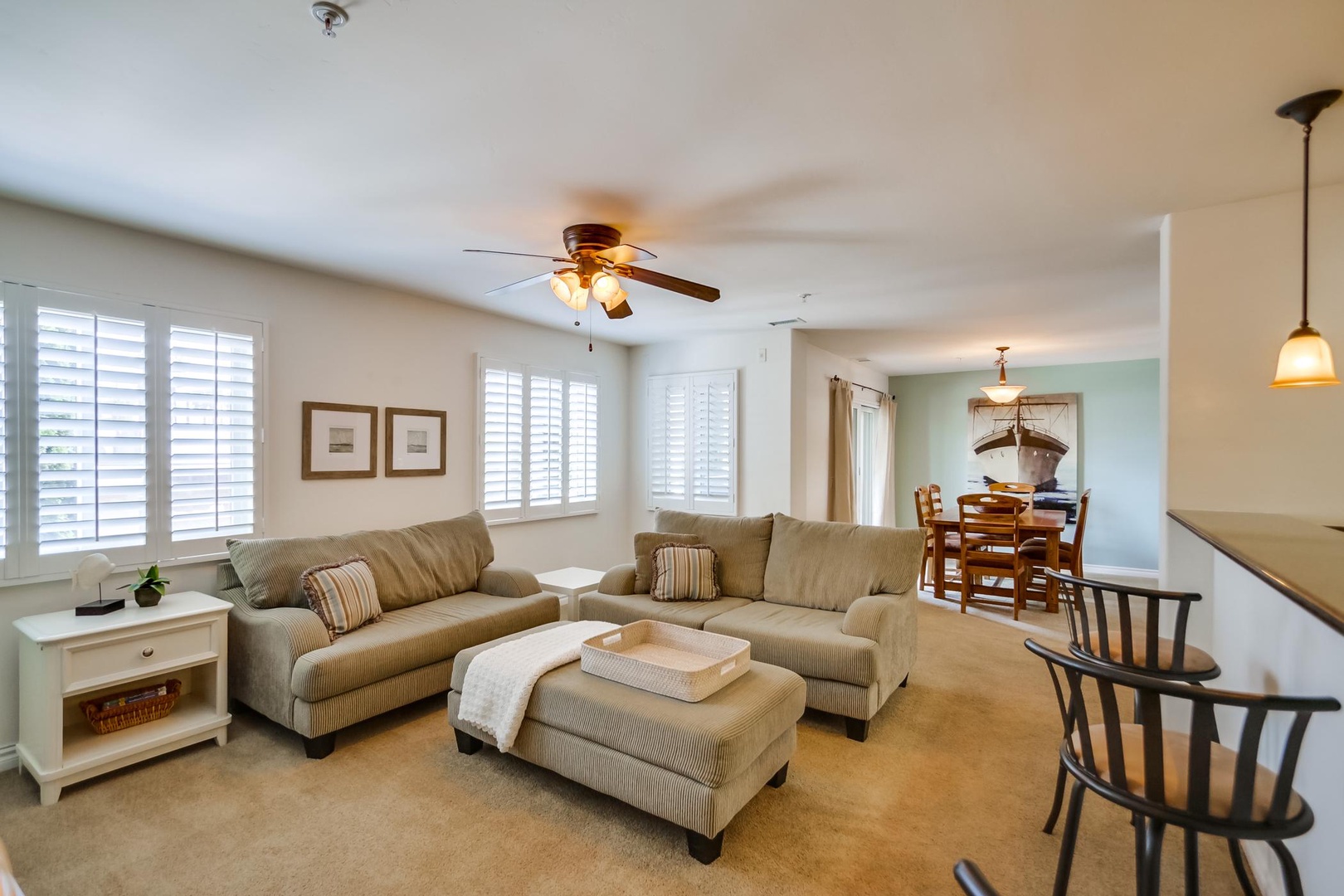 Living and dining area