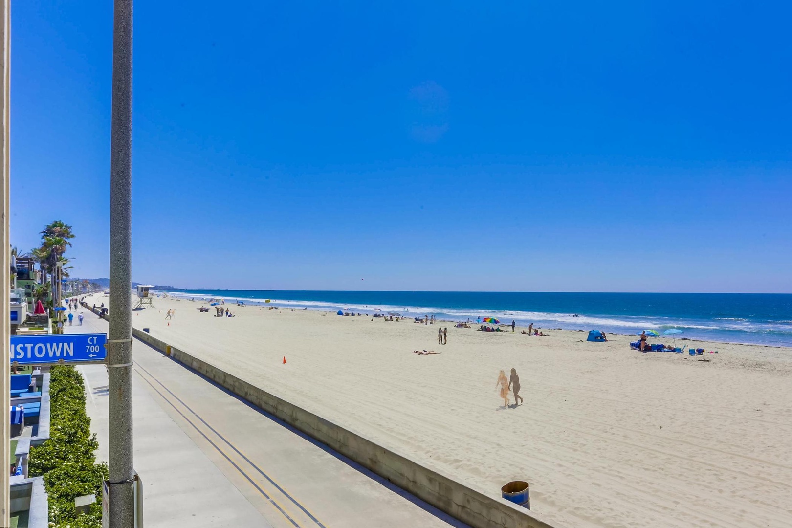 View up the boardwalk