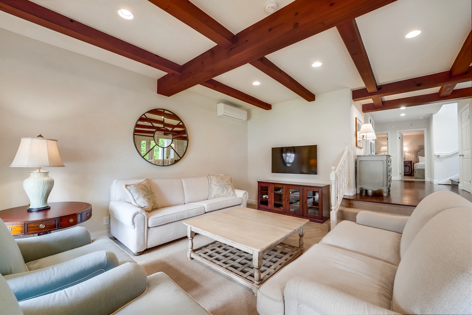 Large flat screen TV in the family room