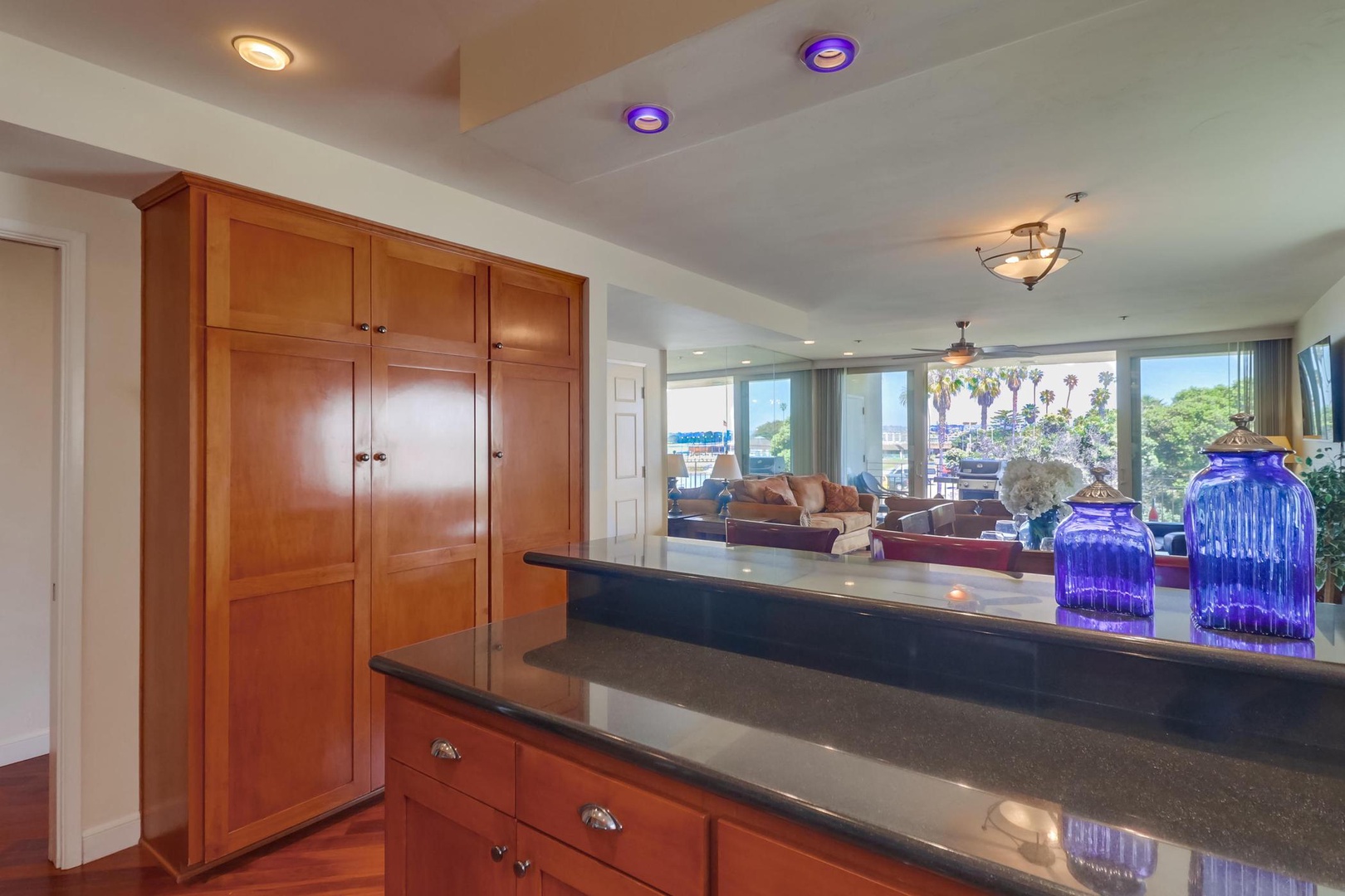 Black-granite counter tops