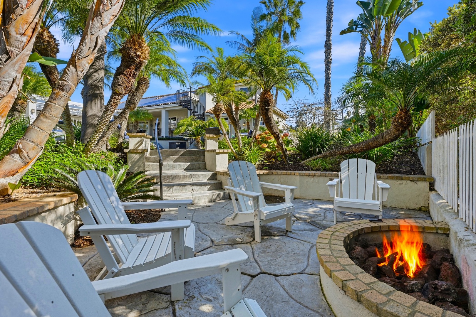 Firepit for cool evenings