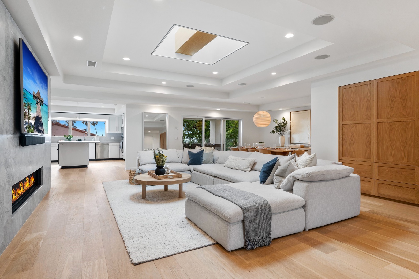 Light-filled and elegant living area