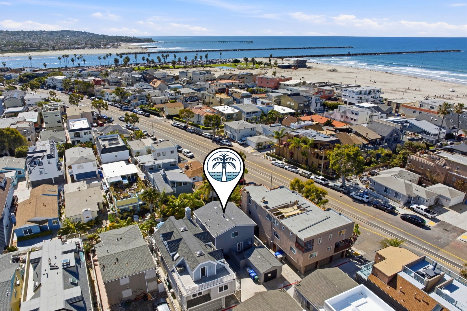 Parking behind the home